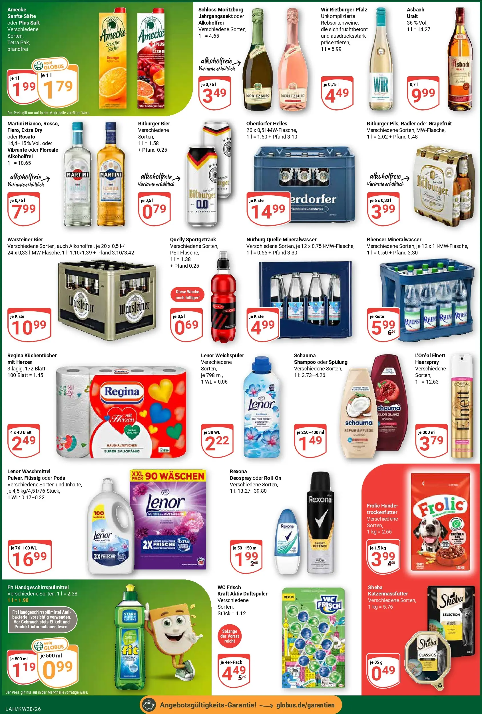 Globus Prospekt Lahnstein (ab 06.07.2026) » Angebote online | Seite: 5 | Produkte: Martini, Bier, Grapefruit, Asbach
