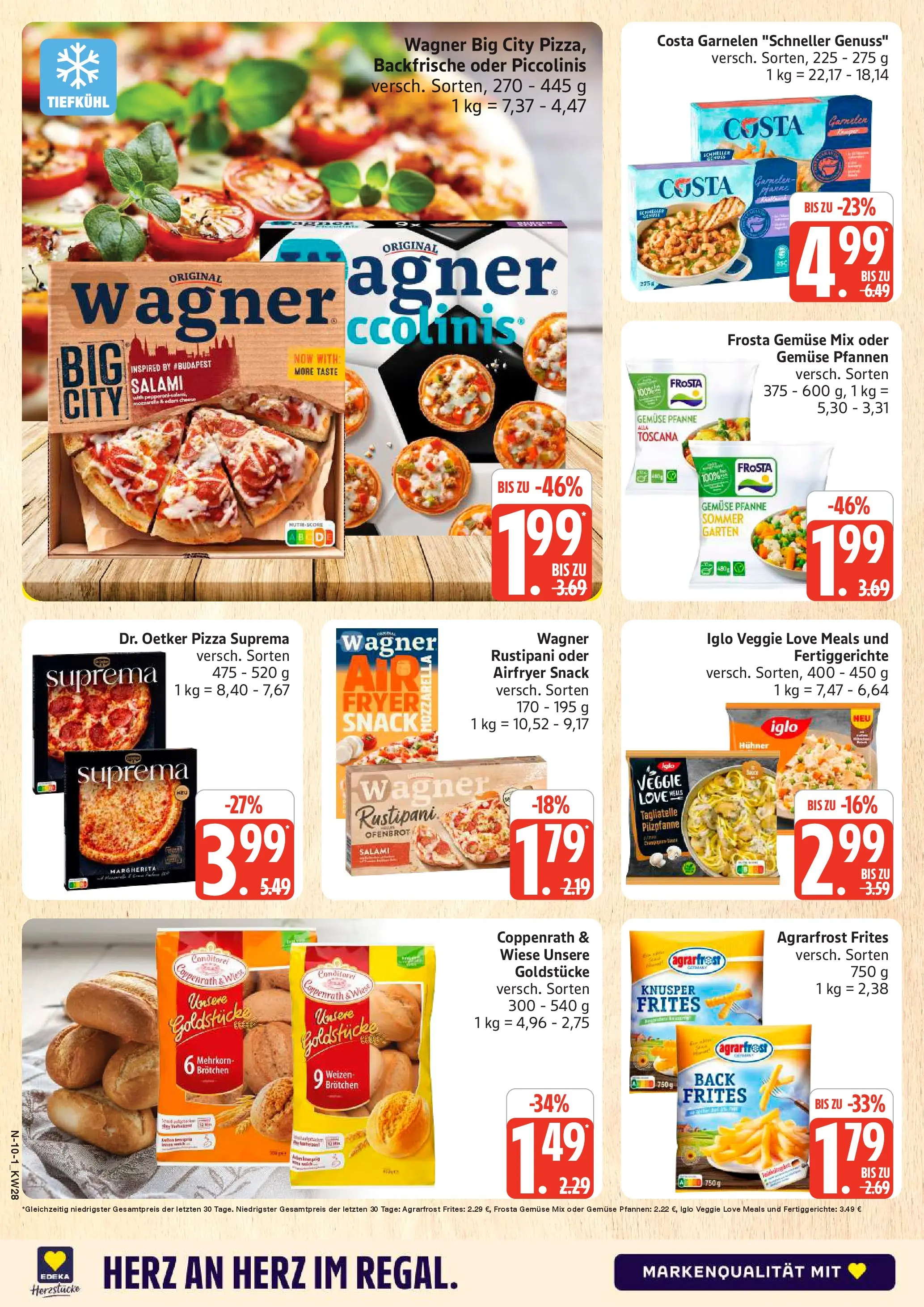 Marktkauf Prospekt Buxtehude (ab 06.07.2026) » Angebote online | Seite: 10 | Produkte: Iglo, Frosta, Piccolinis, Pizza