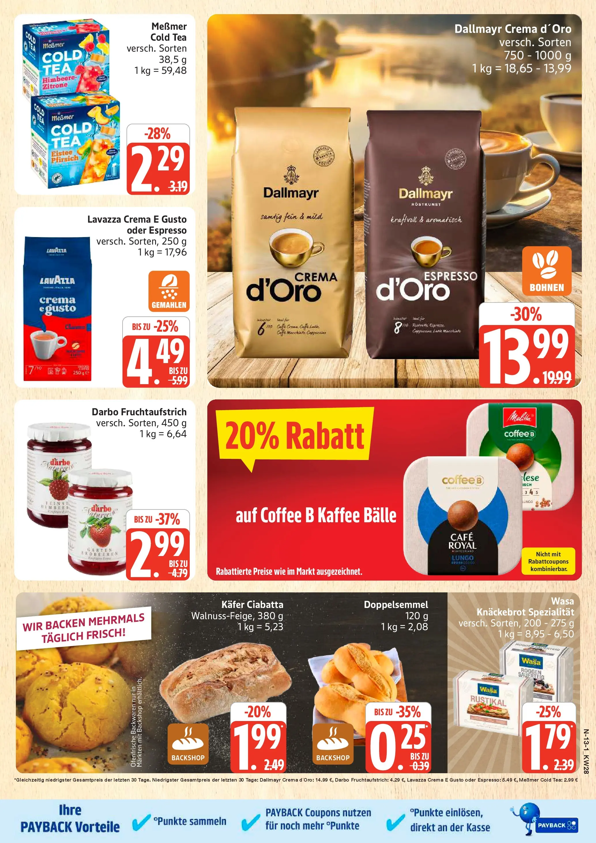 Marktkauf Prospekt Buxtehude (ab 06.07.2026) » Angebote online | Seite: 13 | Produkte: Lavazza, Messmer, Ofenfrische, Erdbeeren