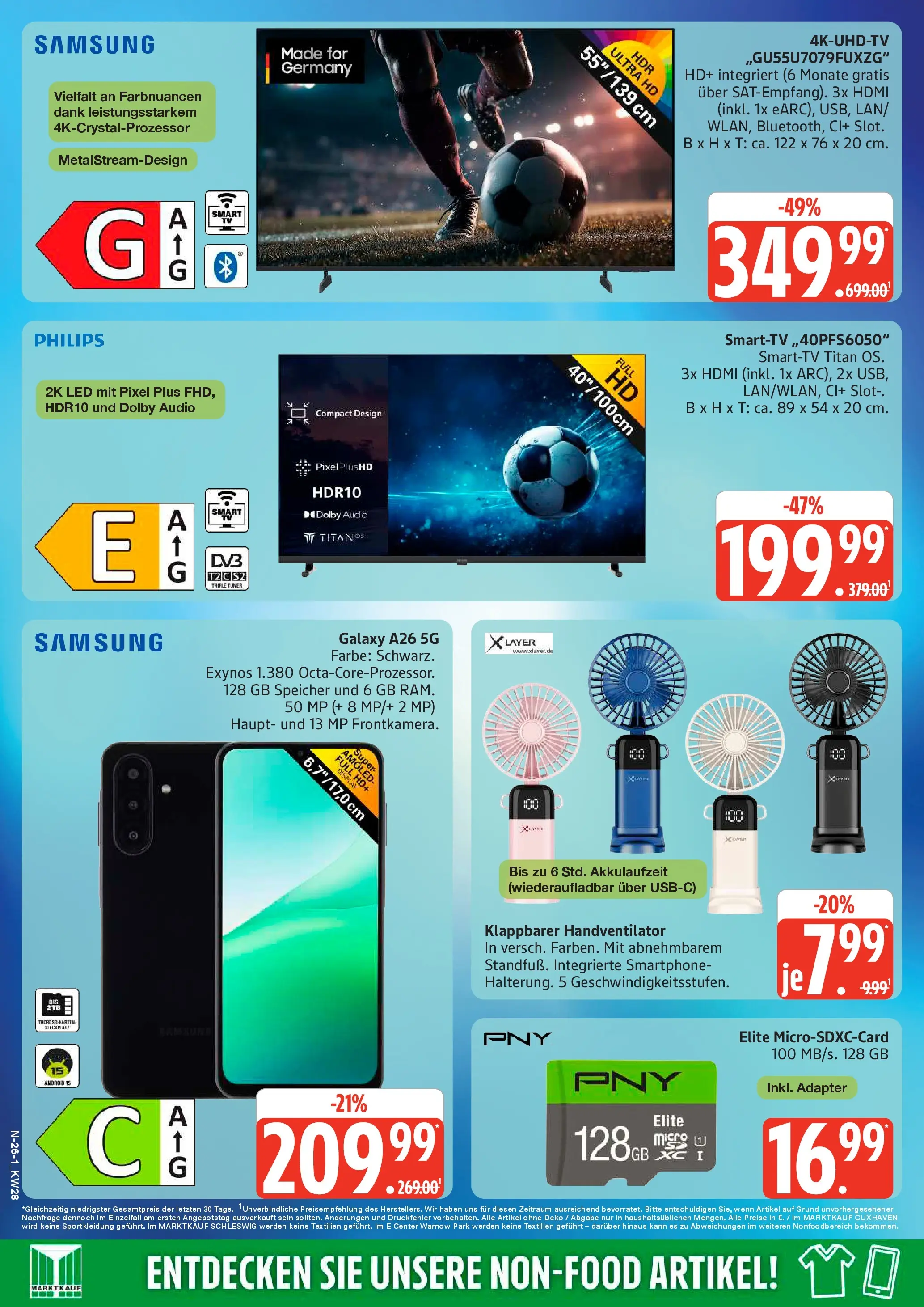 Marktkauf Prospekt Buxtehude (ab 06.07.2026) » Angebote online | Seite: 26 | Produkte: Adapter, Philips, Samsung, Audio