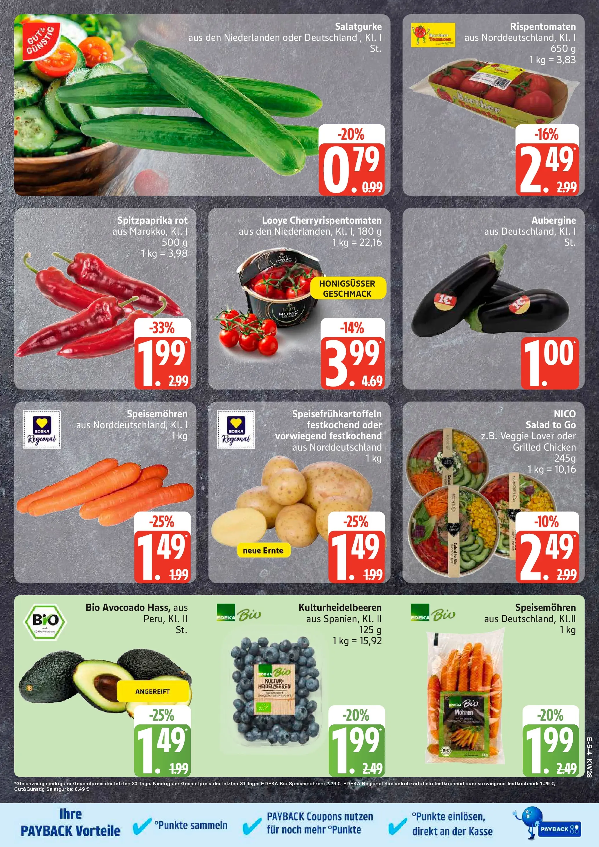 Edeka - EDEKA: Wochenangebote (ab 05.07.2026) » Angebote Online | Seite: 6 | Produkte: Mohren, Heidelbeeren, Aubergine