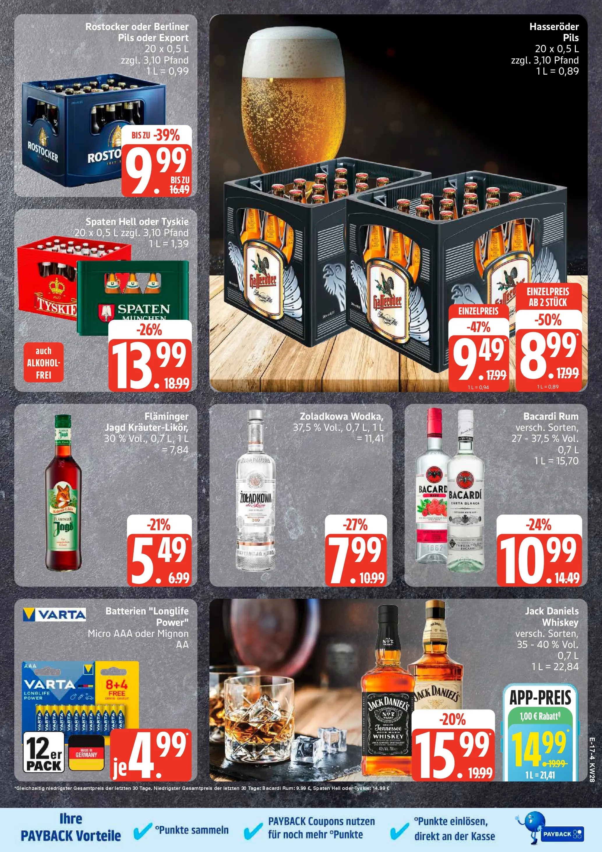 Edeka - EDEKA: Wochenangebote (ab 05.07.2026) » Angebote Online | Seite: 22 | Produkte: Batterien, Pils, Jack Daniel's, Hasseröder