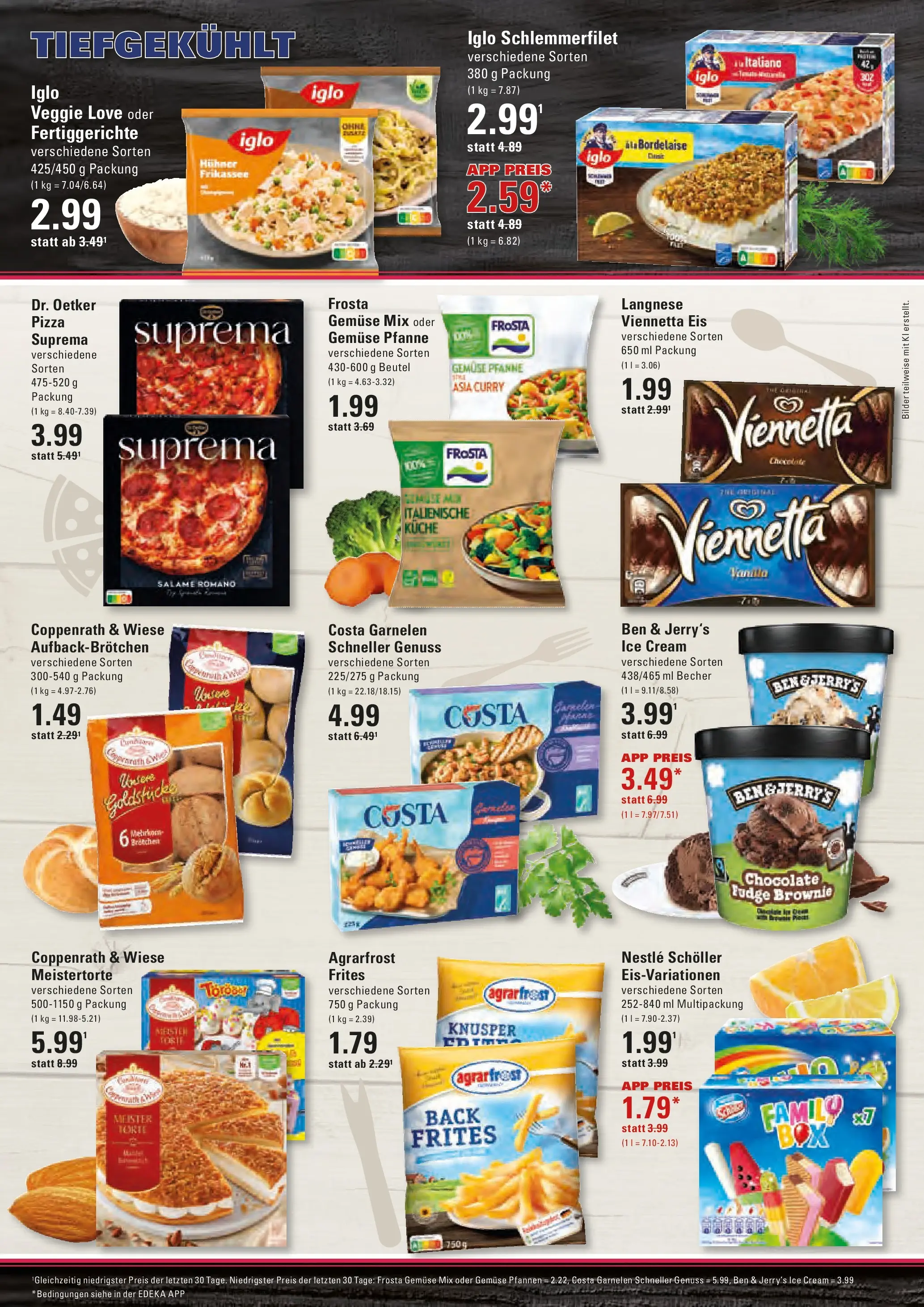 Edeka prospekt Hamburg (ab 06.07.2026) » Angebote Online | Seite: 10 | Produkte: Iglo, Frosta, Bilder, Gemüse