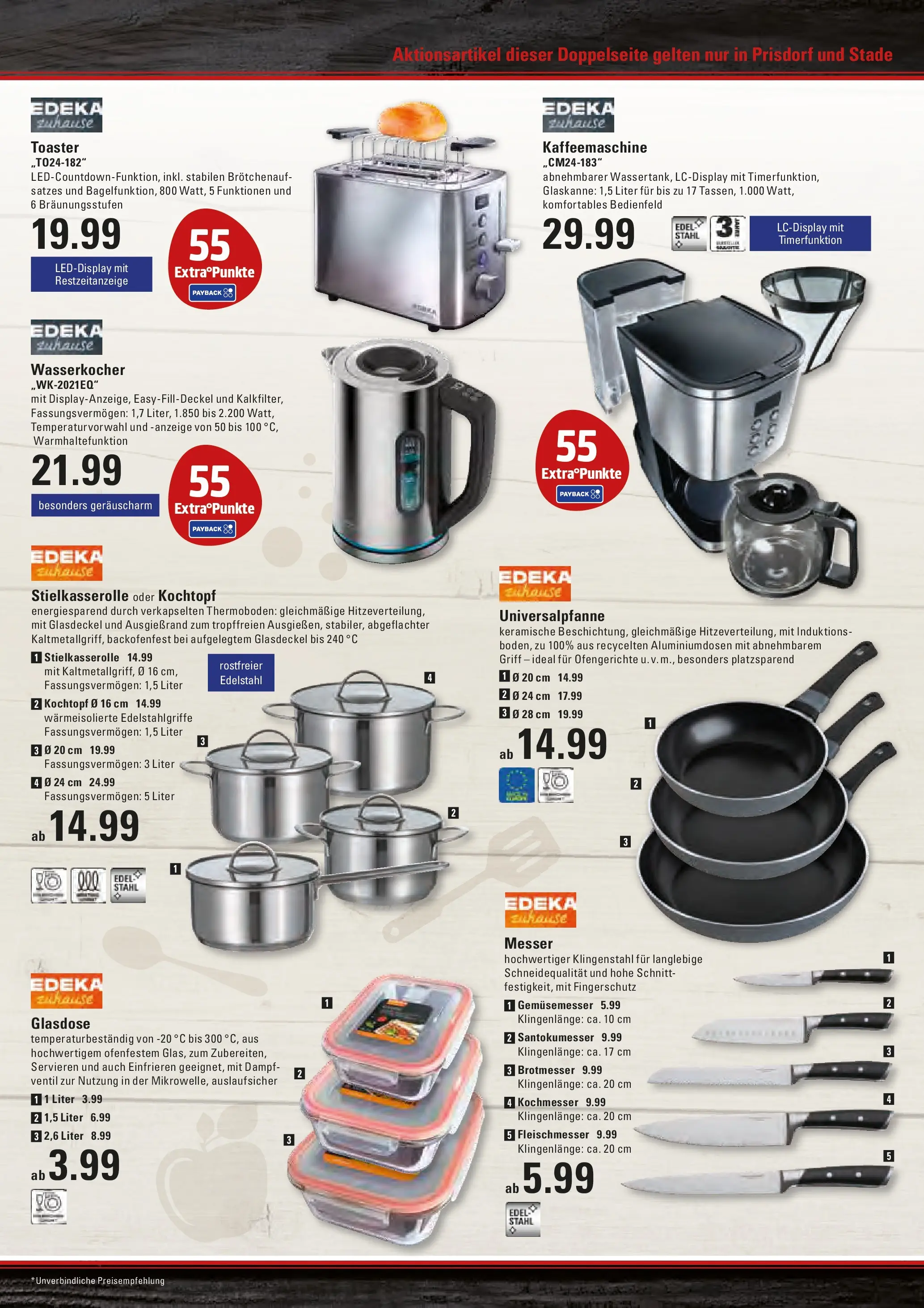 Edeka prospekt Prisdorf (ab 06.07.2026) » Angebote Online | Seite: 23 | Produkte: Kaffeemaschine, Wasserkocher, Toaster