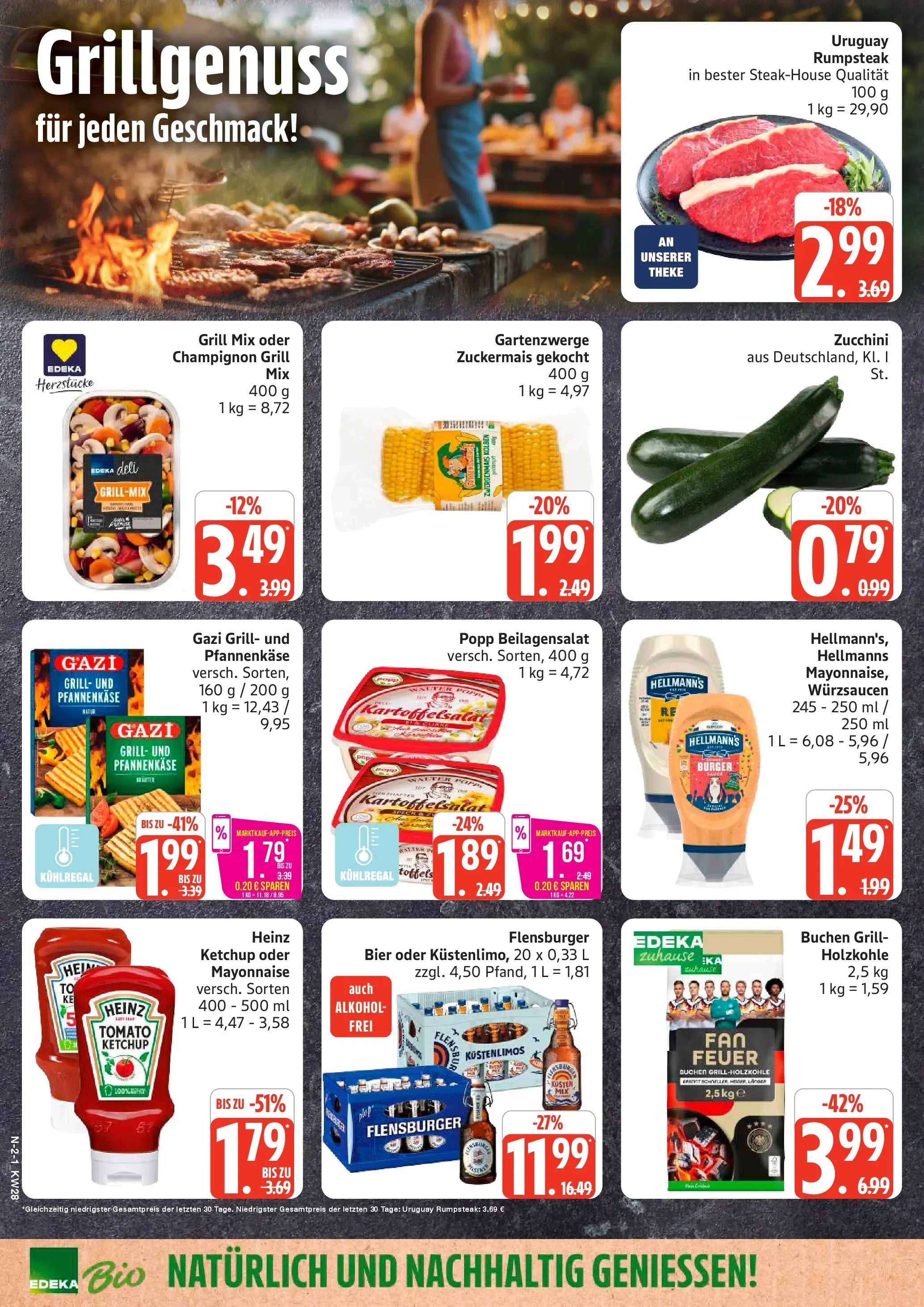 Marktkauf Prospekt Buxtehude (ab 06.07.2026) » Angebote online | Seite: 2 | Produkte: Rumpsteak, Theke, Flensburger, Zucchini