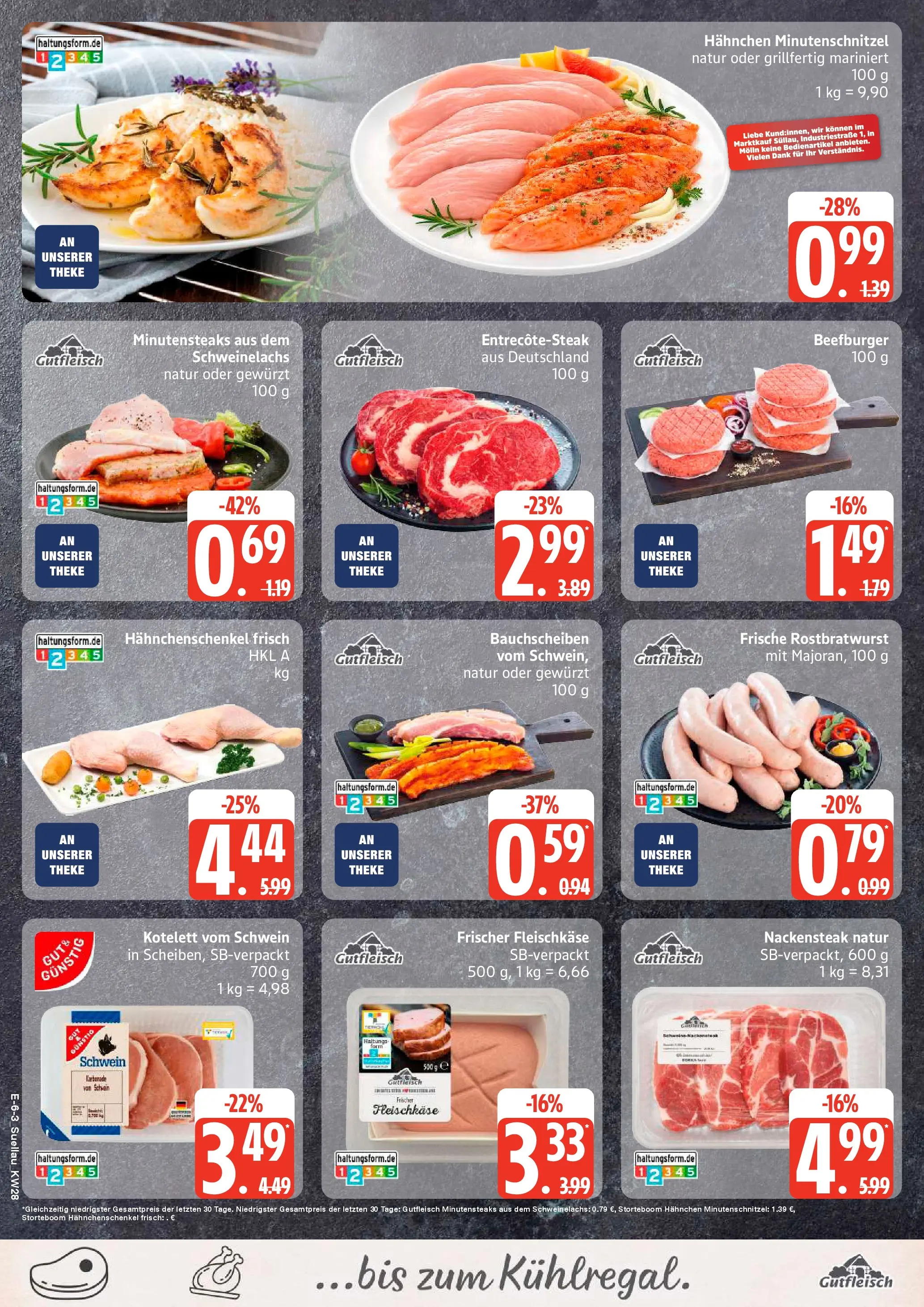 Edeka prospekt Ratzeburg (ab 06.07.2026) » Angebote Online | Seite: 9 | Produkte: Hahnchen, Hahnchenschenkel, Theke