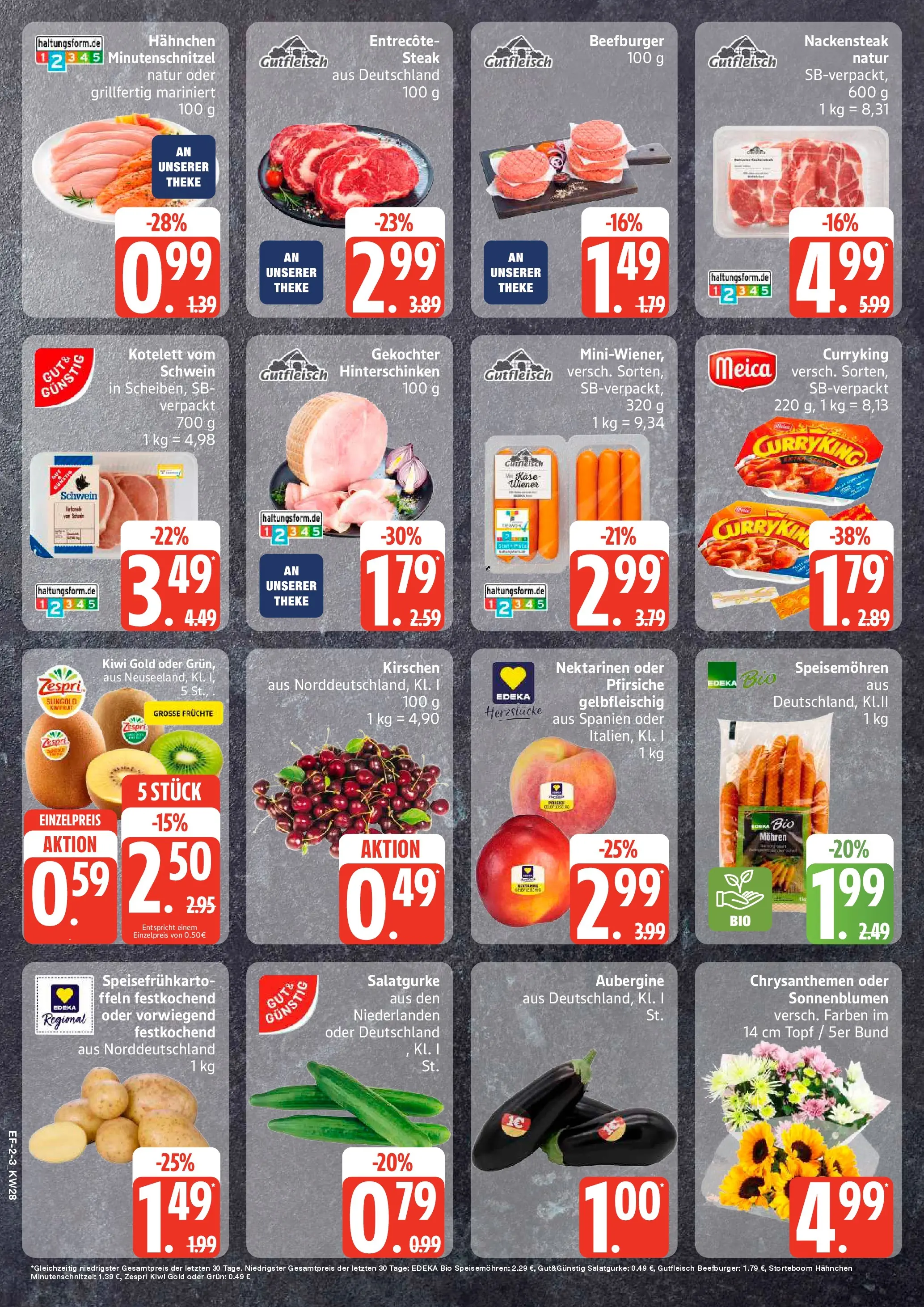 Edeka prospekt Ascheberg (ab 06.07.2026) » Angebote Online | Seite: 2 | Produkte: Hahnchen, Kirschen, Aubergine, Kiwi