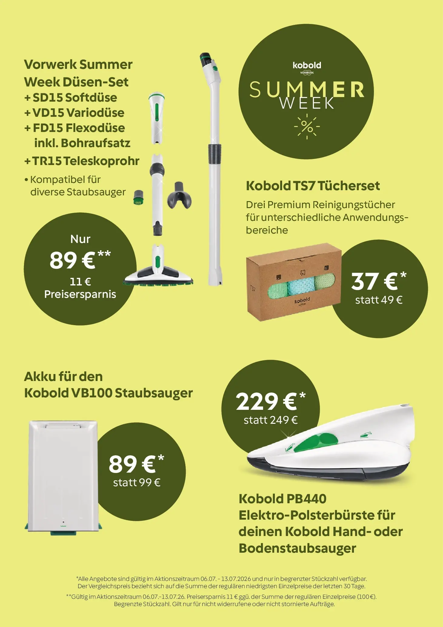 Angebote - Vorwerk: Summer Week (ab 06.06.2026) zum Blättern | Seite: 9 | Produkte: Staubsauger, Reinigungstücher