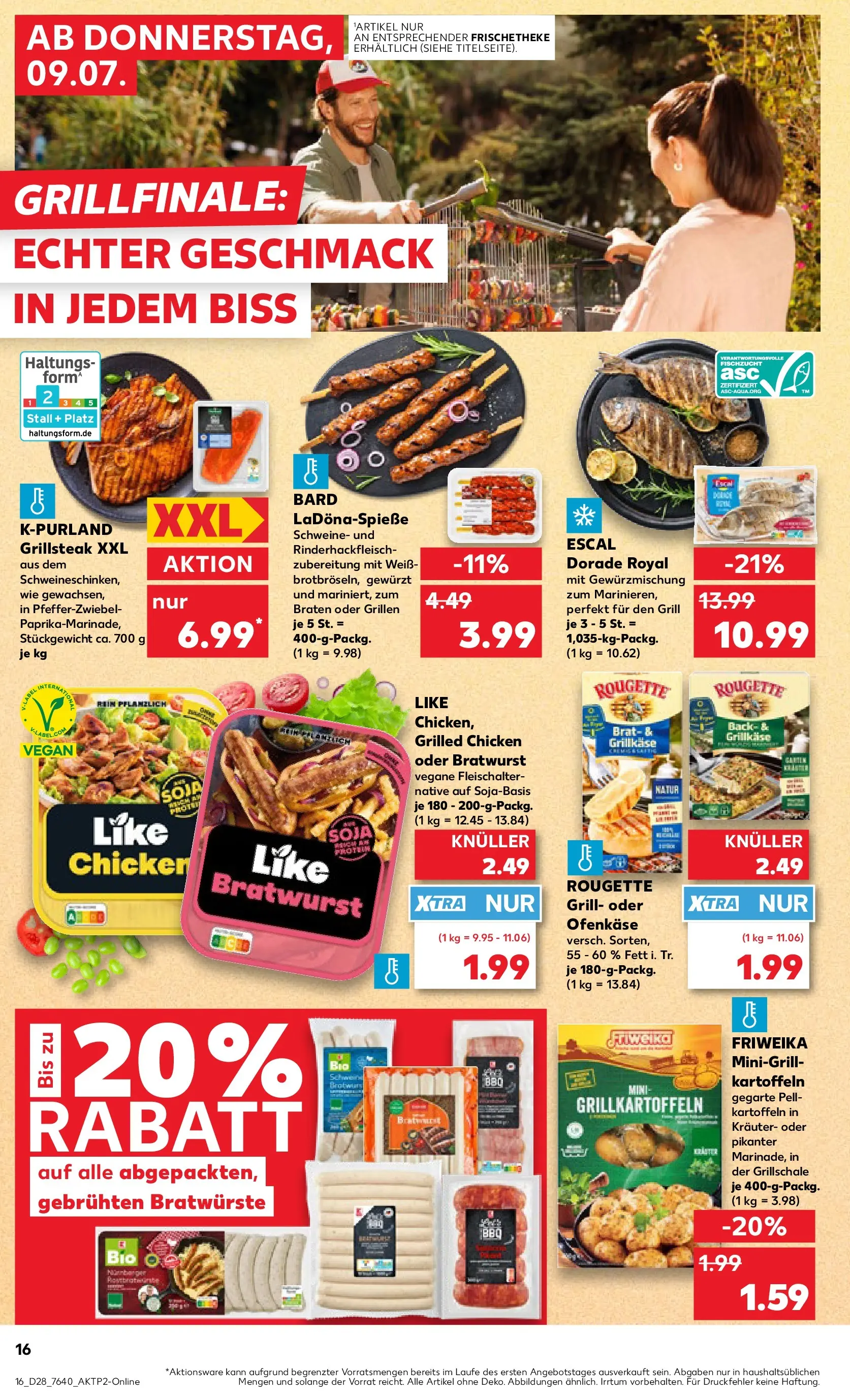 Prospekt Kaufland ab 05.07.2026 » Angebote Online zum Blättern | Seite: 25 | Produkte: Dorade, Grill, Bratwurst, Kartoffeln