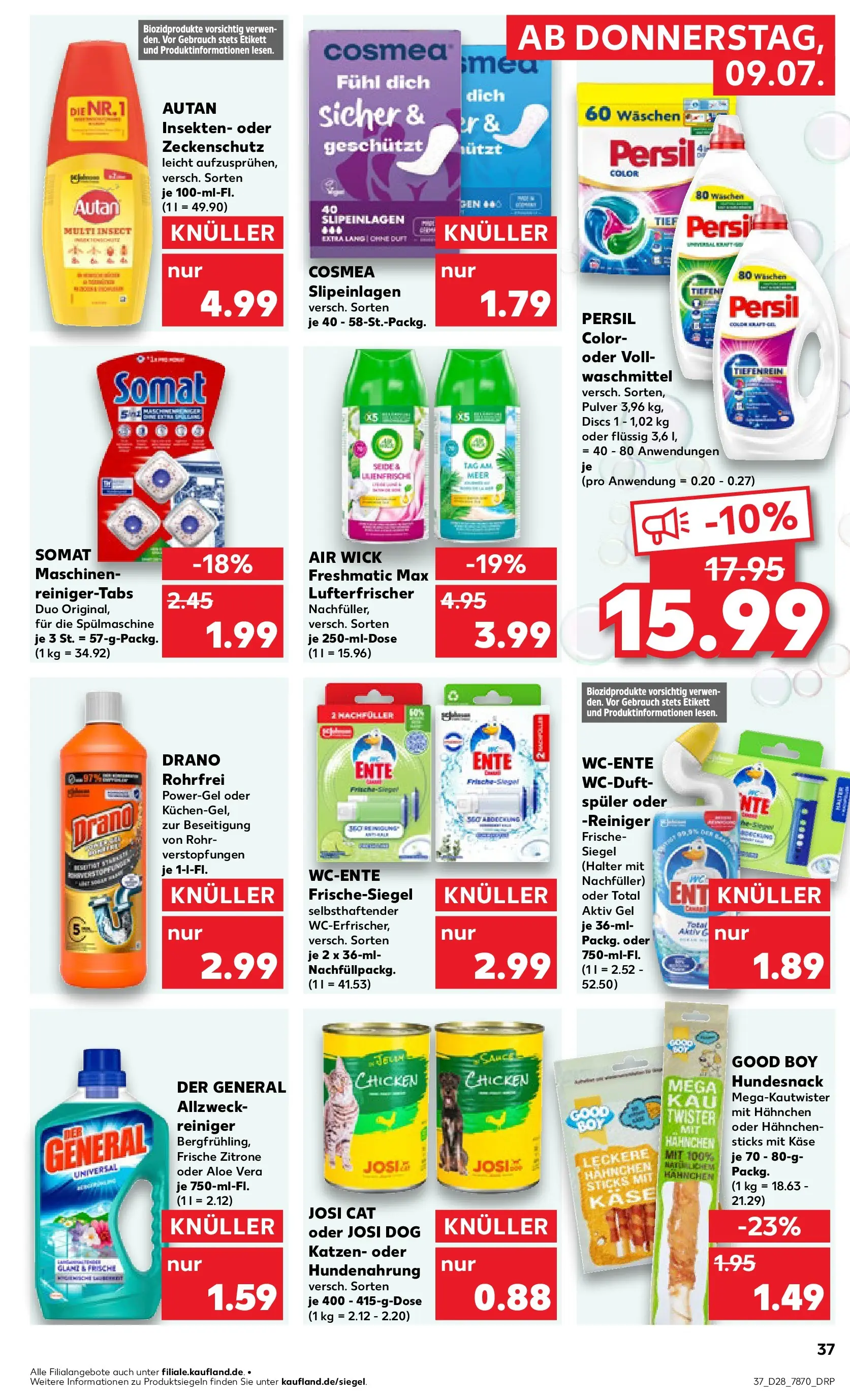 Prospekt Kaufland ab 05.07.2026 » Angebote Online zum Blättern | Seite: 42 | Produkte: Hahnchen, Waschmittel, Ente, Persil
