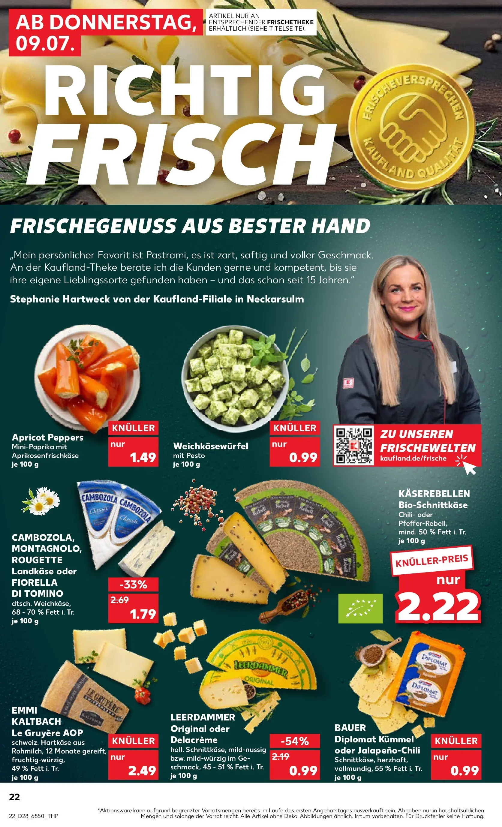 Prospekt Kaufland ab 09.07.2026 » Angebote Online zum Blättern | Seite: 22 | Produkte: Leerdammer, Chili