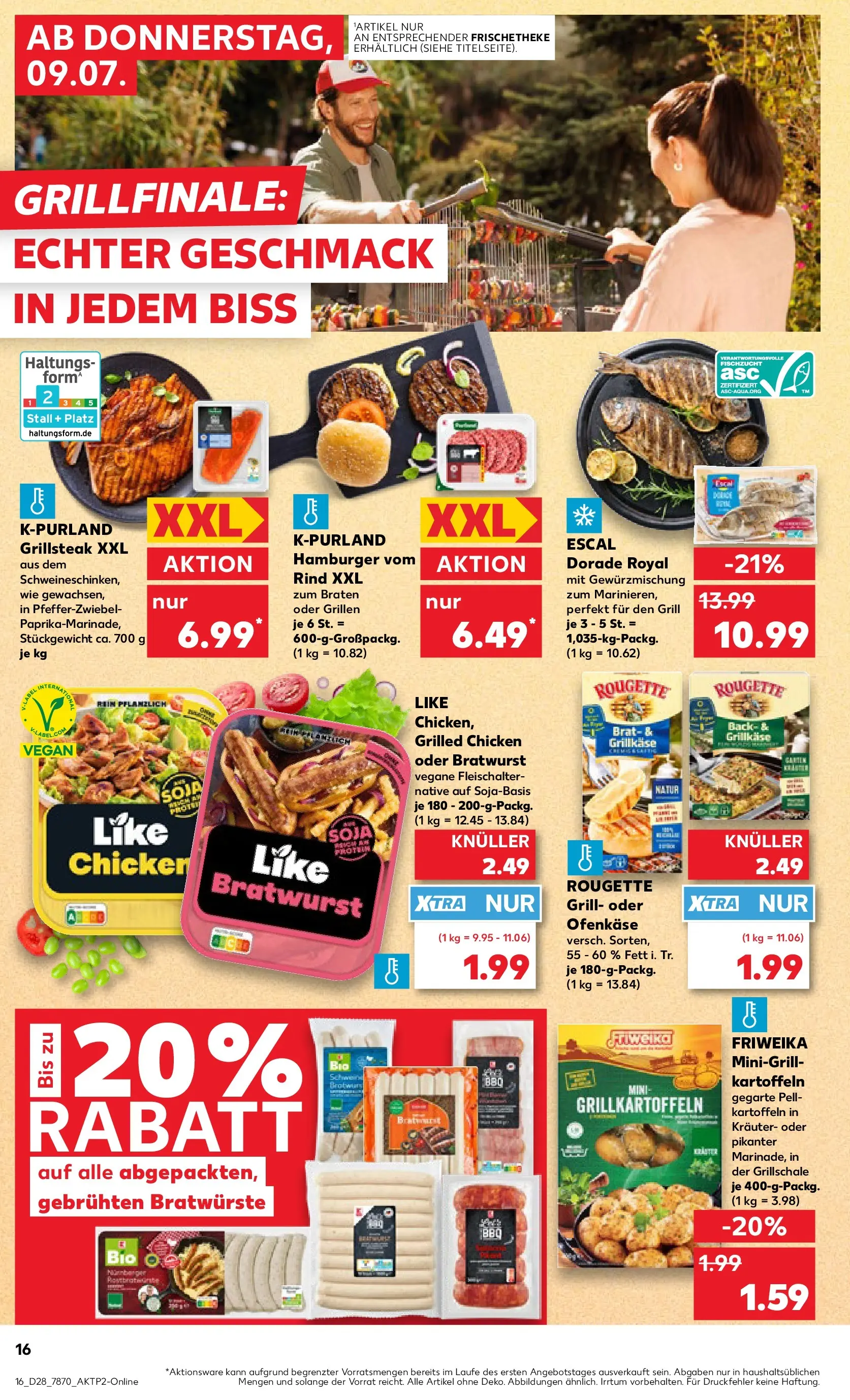 Prospekt Kaufland ab 05.07.2026 » Angebote Online zum Blättern | Seite: 21 | Produkte: Dorade, Grill, Bratwurst, Kartoffeln