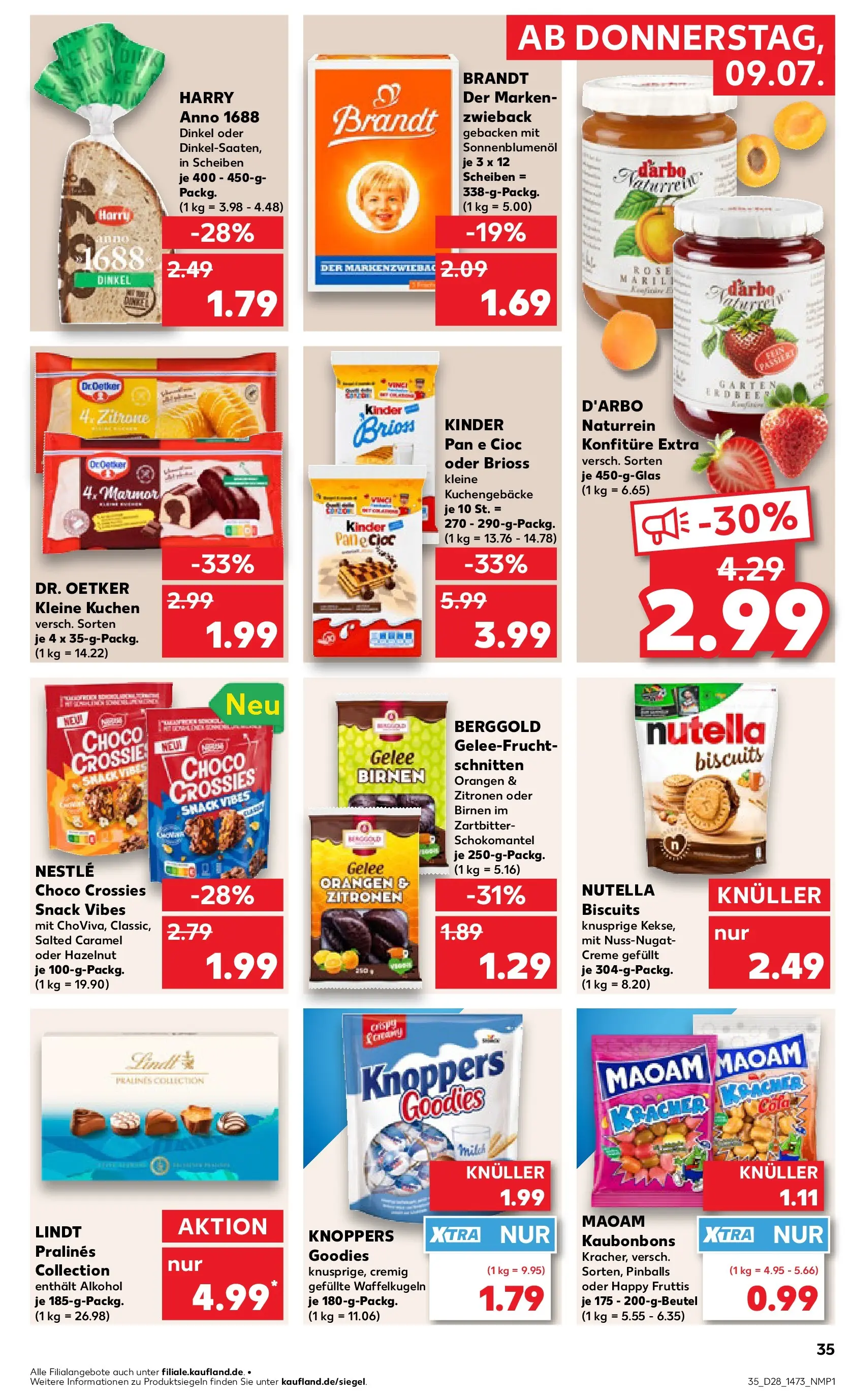 Prospekt Kaufland ab 09.07.2026 » Angebote Online zum Blättern | Seite: 35 | Produkte: Orangen, Creme, Zitrone, Zitronen