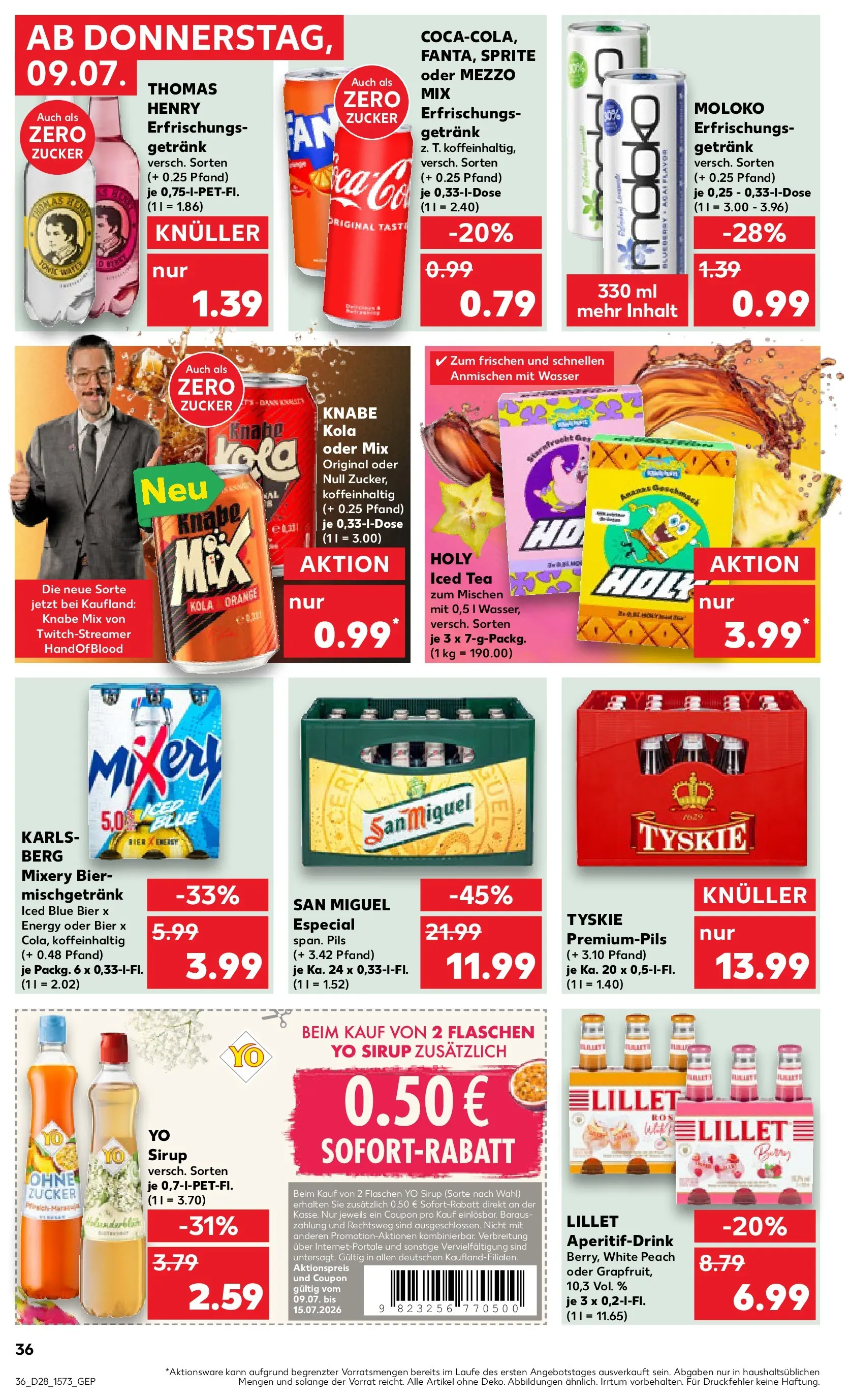 Prospekt Kaufland ab 06.07.2026 ยป Angebote und Werbung Online | Seite: 45 | Produkte: Sprite, Sirup, Lillet, Wasser Prospekt Kaufland ab 06.07.2026 ยป Angebote Online zum Blรคttern | Seite: 45 | Produkte: Sprite, Sirup, Lillet, Wasser
