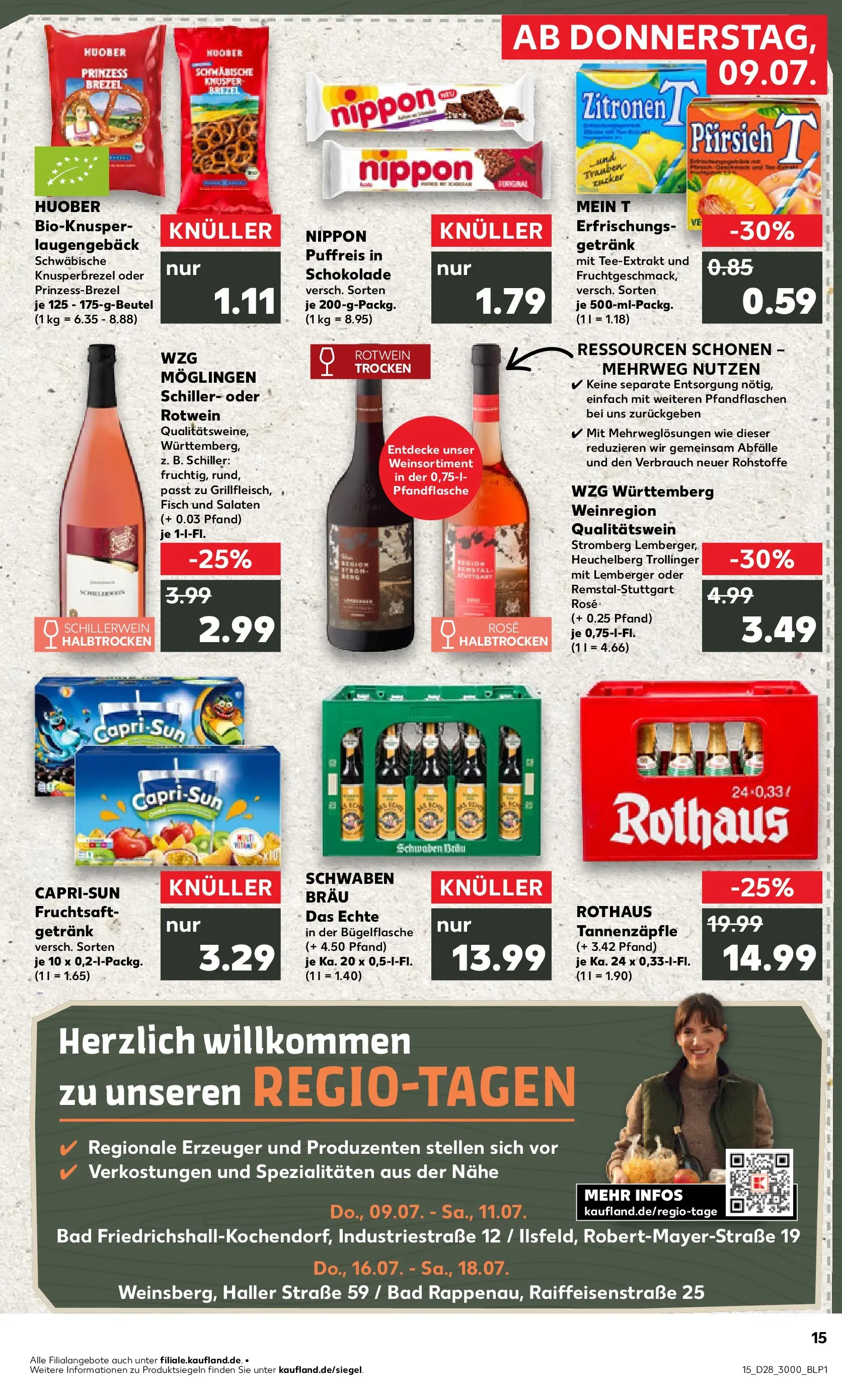 Prospekt Kaufland ab 06.07.2026 » Angebote Online zum Blättern | Seite: 24 | Produkte: Bad, Pfirsich, Fruchtsaft, Zitronen