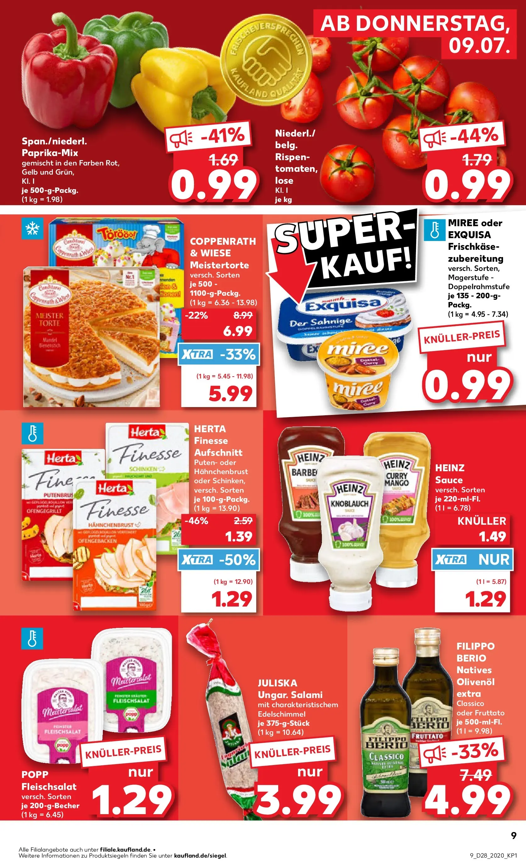 Prospekt Kaufland ab 06.07.2026 » Angebote Online zum Blättern | Seite: 18 | Produkte: Exquisa, Knoblauch, Schinken, Herta finesse