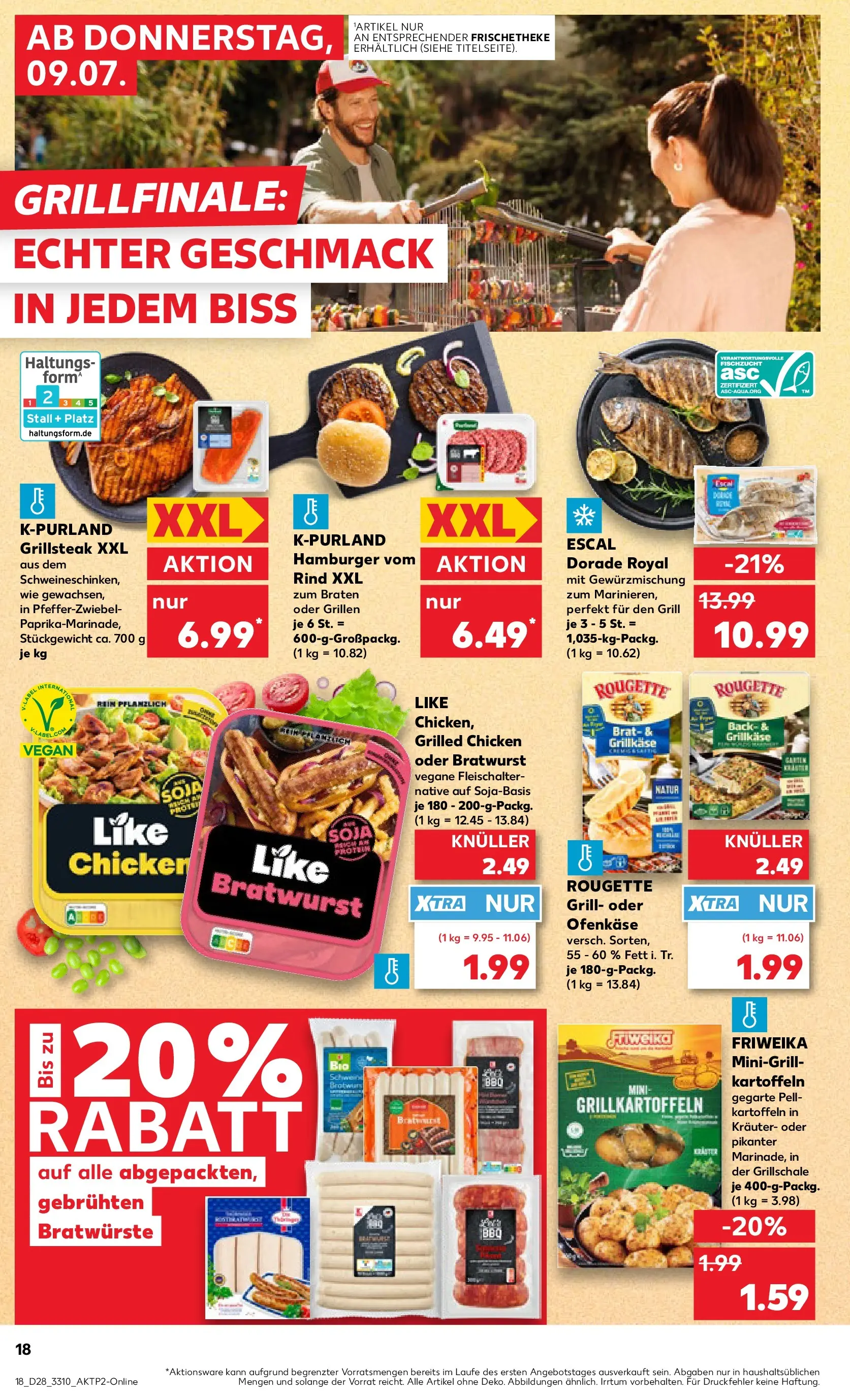 Prospekt Kaufland ab 05.07.2026 ยป Angebote und Werbung Online | Seite: 27 | Produkte: Dorade, Grill, Bratwurst, Kartoffeln Prospekt Kaufland ab 05.07.2026 ยป Angebote Online zum Blรคttern | Seite: 27 | Produkte: Dorade, Grill, Bratwurst, Kartoffeln