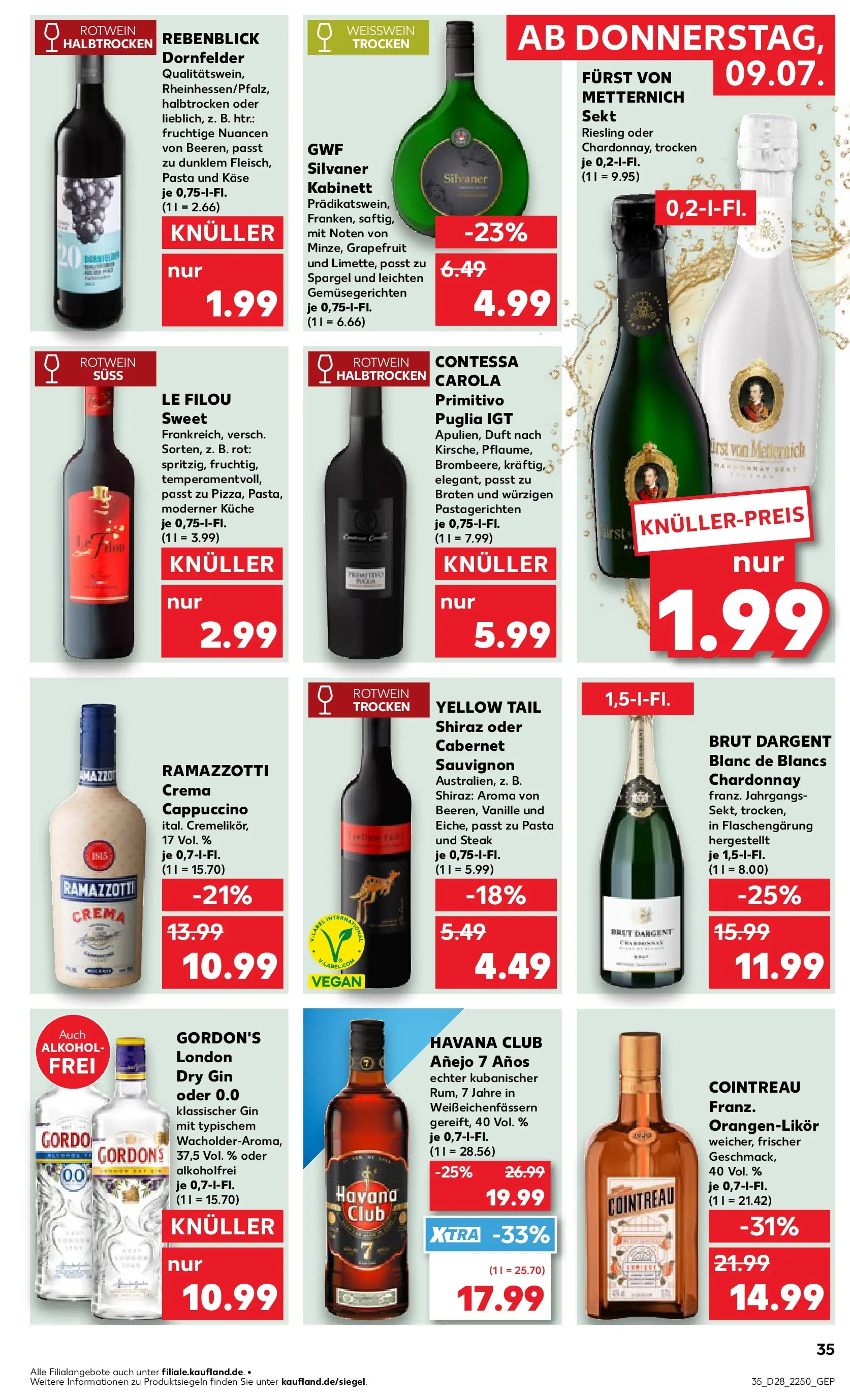 Prospekt Kaufland ab 06.07.2026 » Angebote Online zum Blättern | Seite: 44 | Produkte: Havana club, Grapefruit, Brut dargent, Pasta