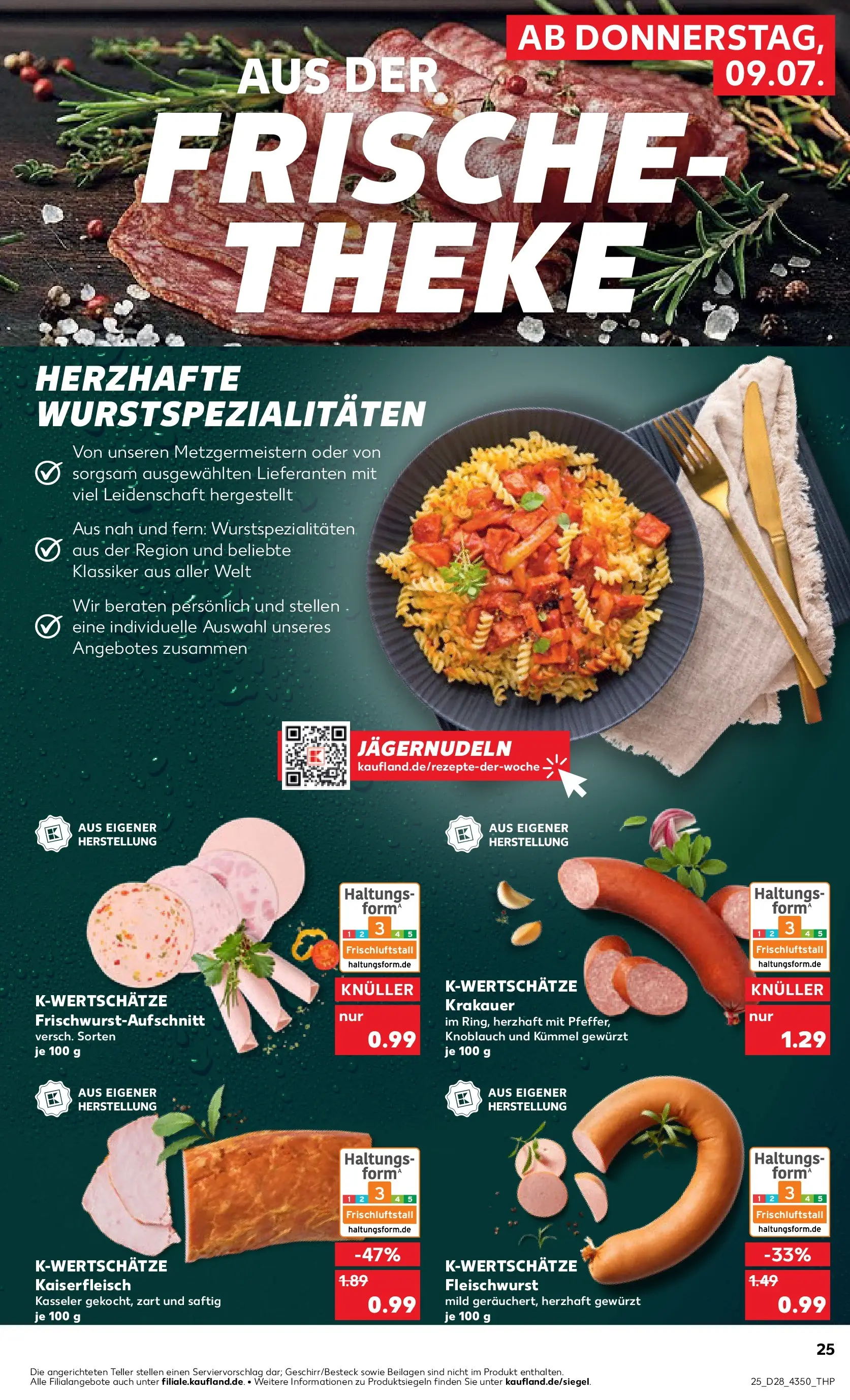 Prospekt Kaufland ab 08.07.2026 » Angebote Online zum Blättern | Seite: 25 | Produkte: Theke, Knoblauch