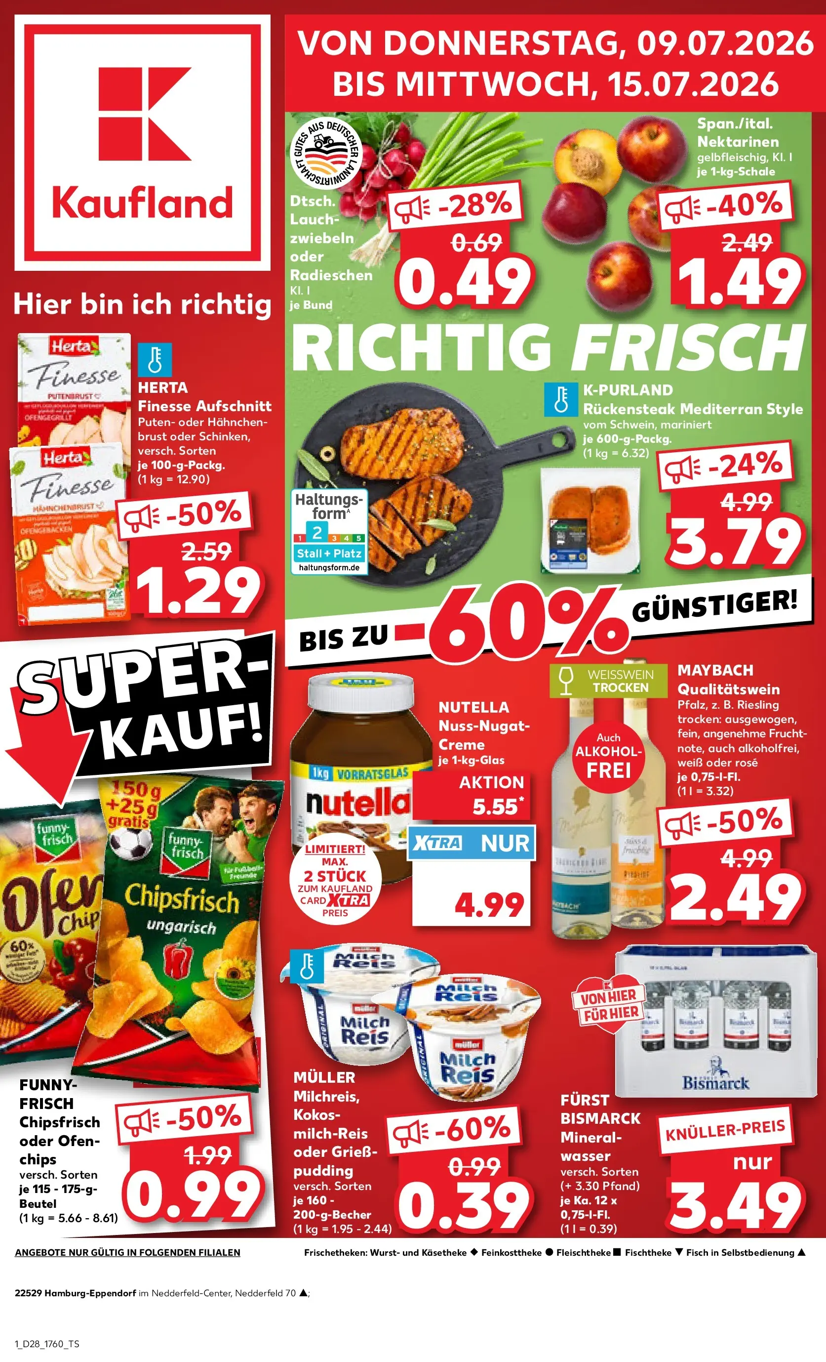 Prospekt Kaufland ab 06.07.2026 » Angebote Online zum Blättern | Seite: 10 | Produkte: Ofen, Hahnchen, Milch, Weißwein