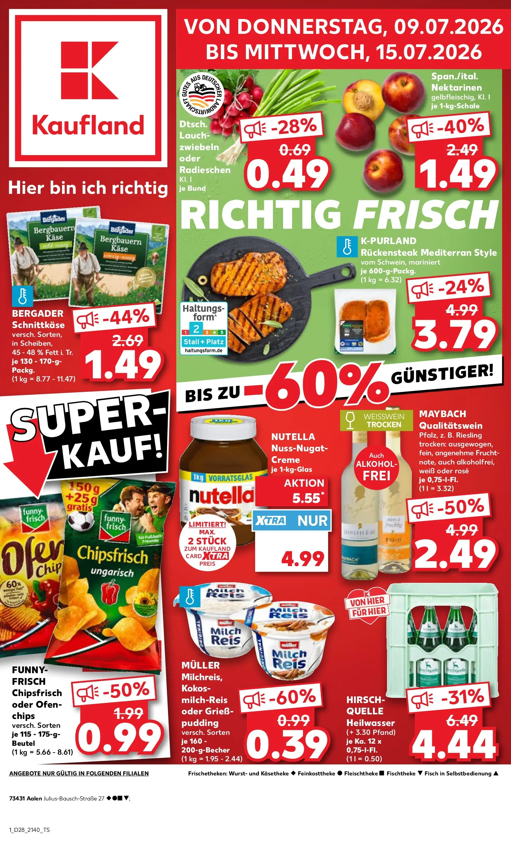 Prospekt Kaufland ab 06.07.2026 » Angebote Online zum Blättern | Seite: 10 | Produkte: Ofen, Käse, Weißwein, Zwiebeln