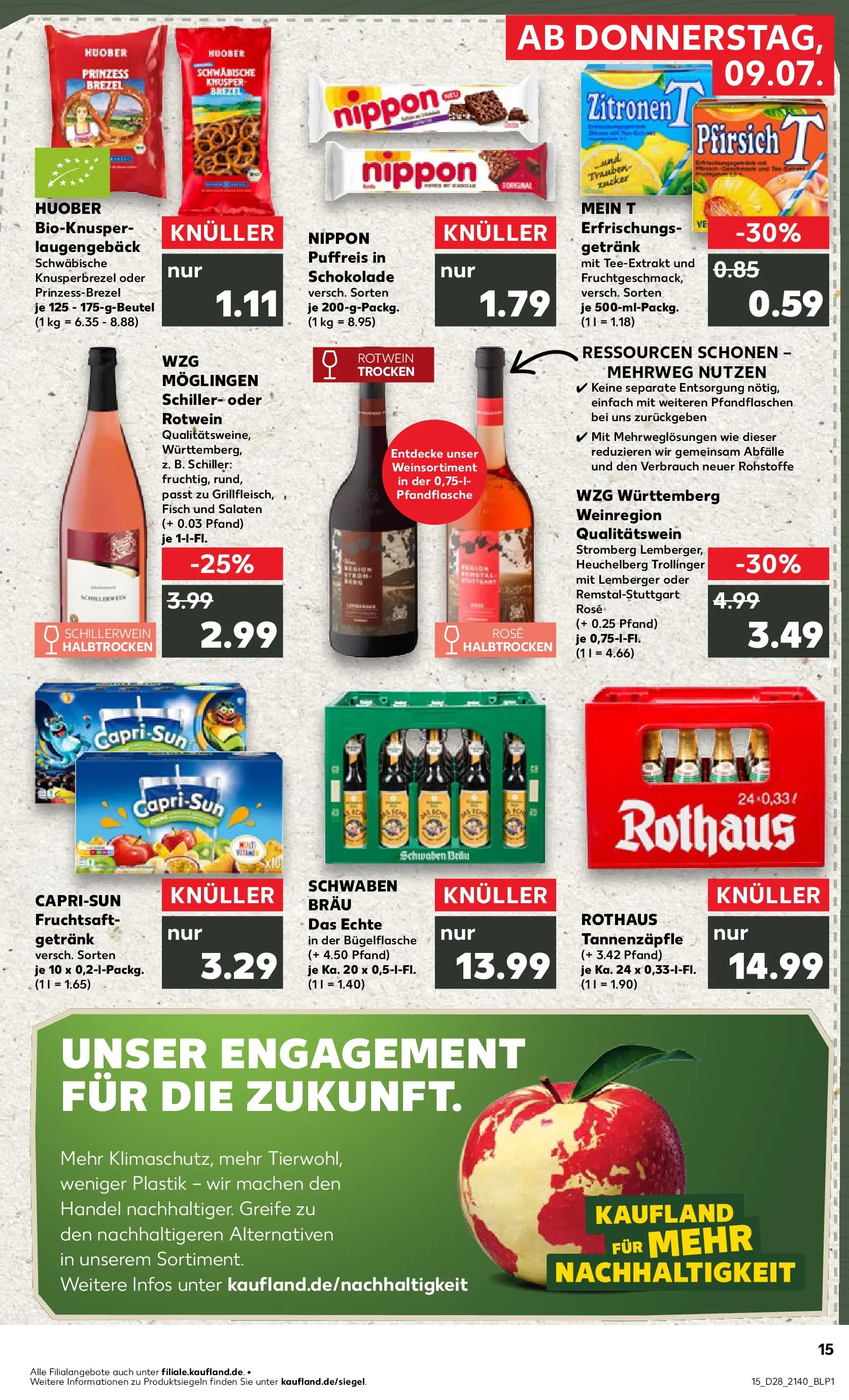 Prospekt Kaufland ab 06.07.2026 » Angebote Online zum Blättern | Seite: 24 | Produkte: Rotwein, Fisch, Zucker, Pfirsich