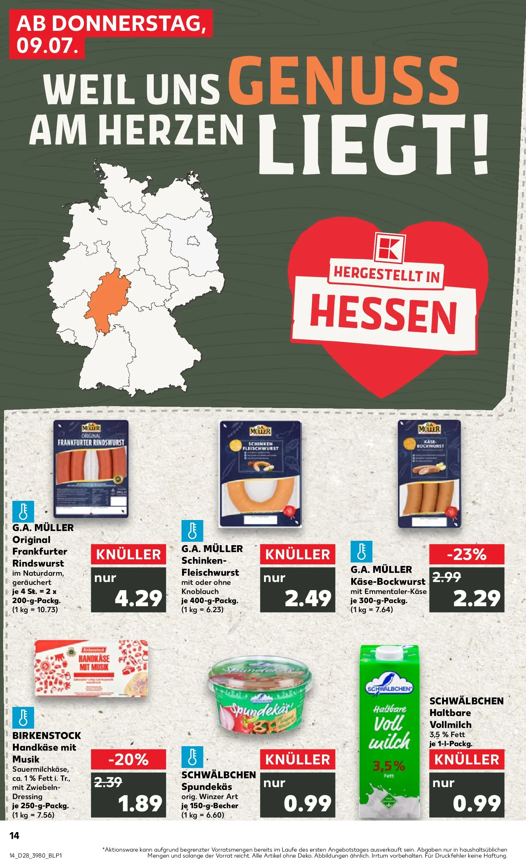 Prospekt Kaufland ab 06.07.2026 » Angebote Online zum Blättern | Seite: 19 | Produkte: Dressing, Zwiebeln, Knoblauch, Schinken