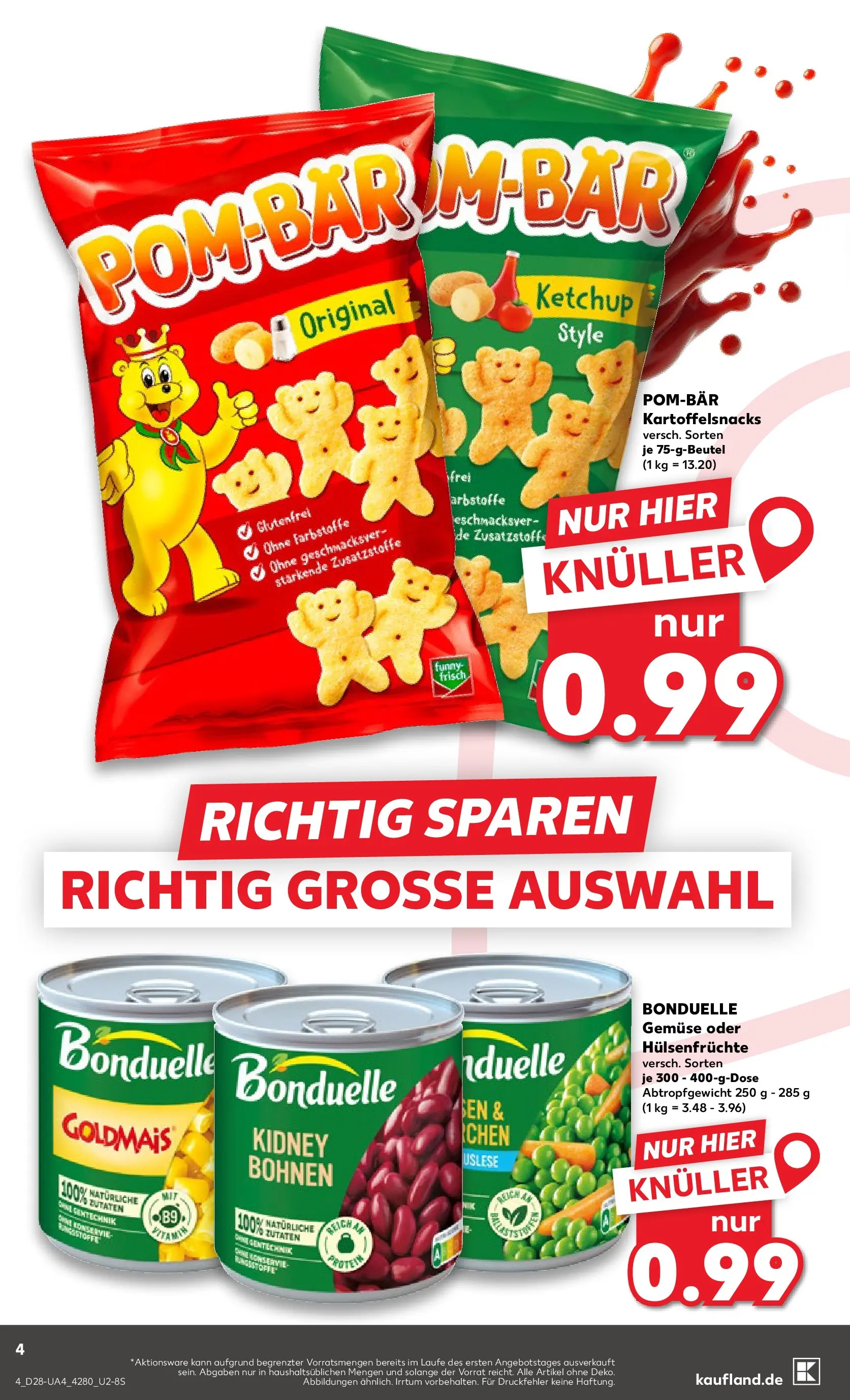 Prospekt Kaufland ab 09.07.2026 » Angebote Online zum Blättern | Seite: 4 | Produkte: Funny frisch, Gemüse, Ketchup