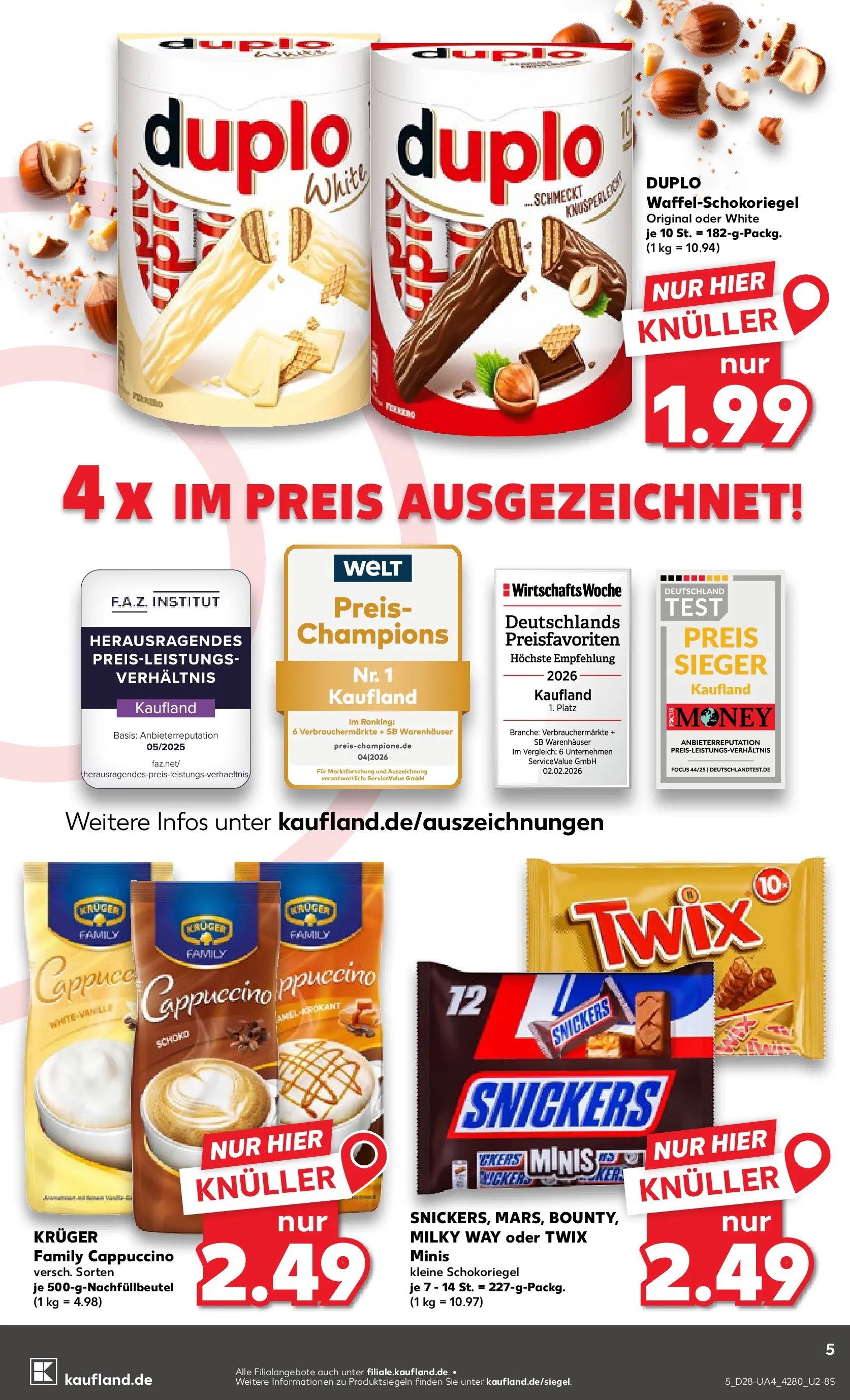 Prospekt Kaufland ab 09.07.2026 » Angebote Online zum Blättern | Seite: 5 | Produkte: Snickers, Twix