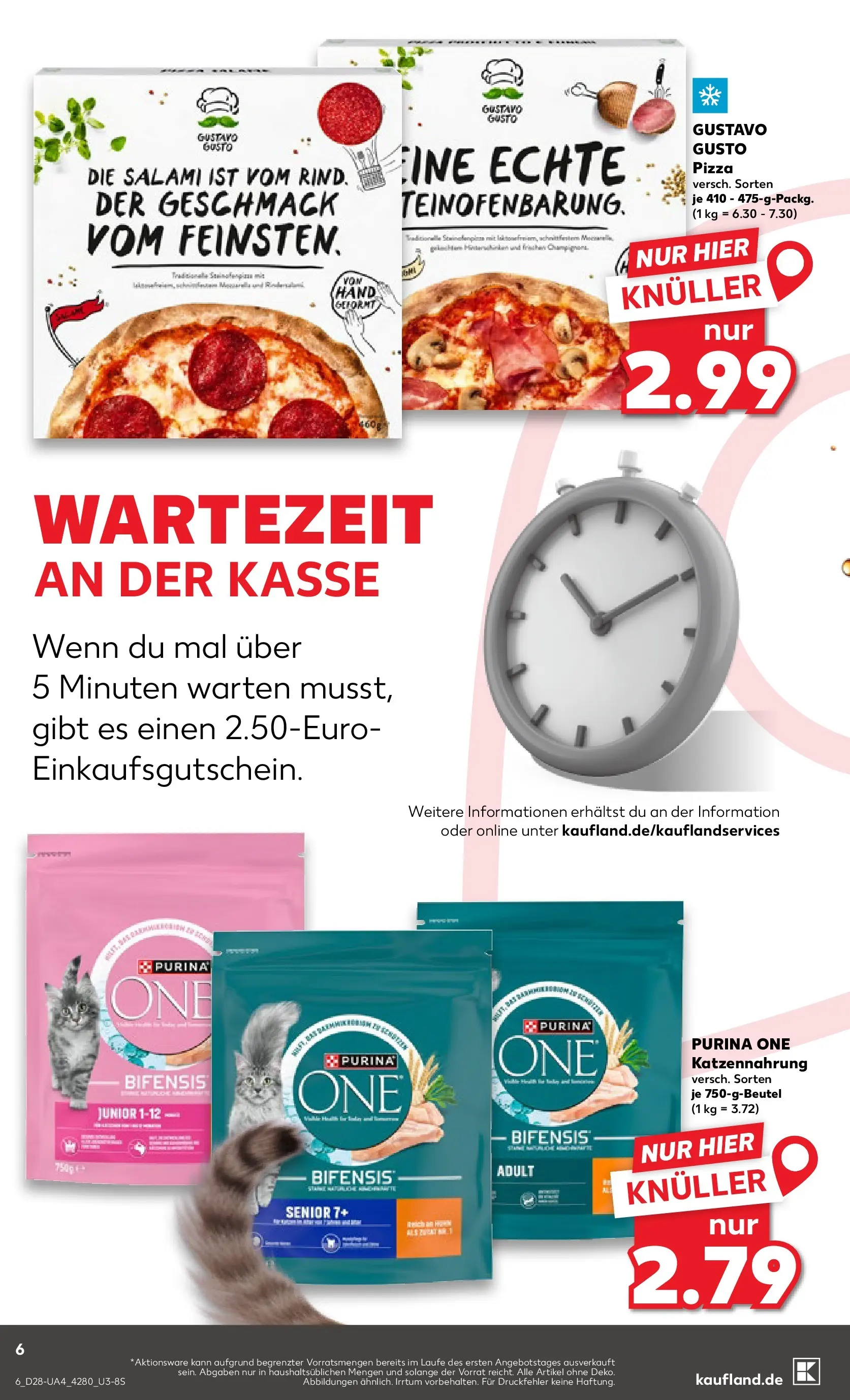 Prospekt Kaufland ab 09.07.2026 » Angebote Online zum Blättern | Seite: 6 | Produkte: Purina one, Gustavo gusto, Salami, Pizza