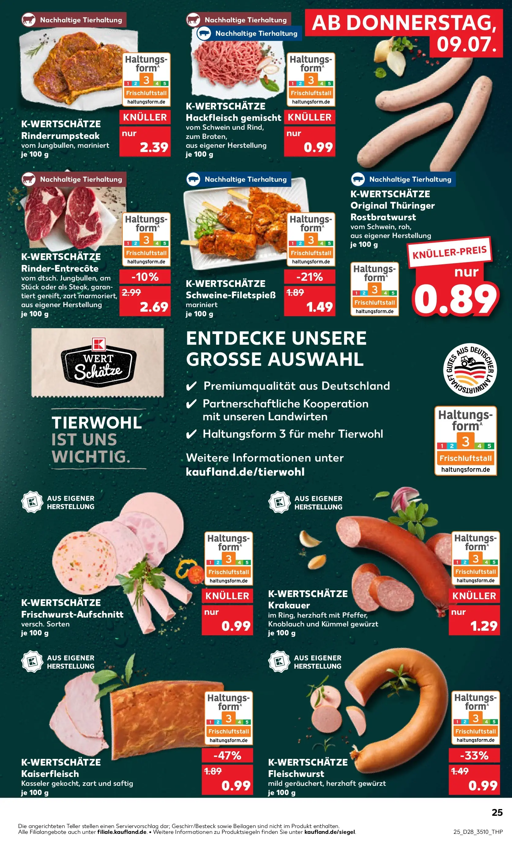 Prospekt Kaufland ab 09.07.2026 » Angebote Online zum Blättern | Seite: 25 | Produkte: Knoblauch, Hackfleisch