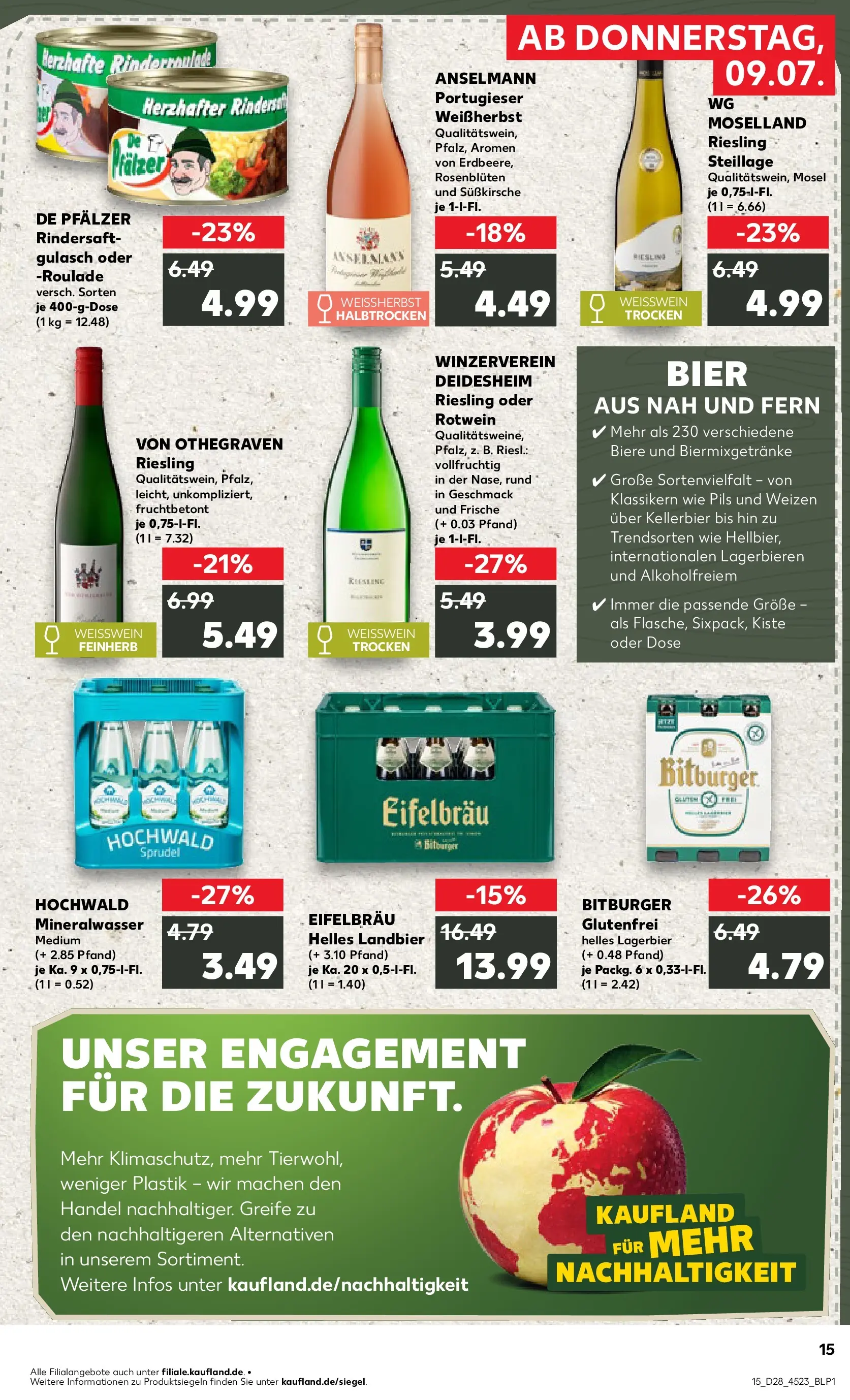 Prospekt Kaufland ab 06.07.2026 » Angebote Online zum Blättern | Seite: 24 | Produkte: Bier, Rotwein, Pils, Gulasch