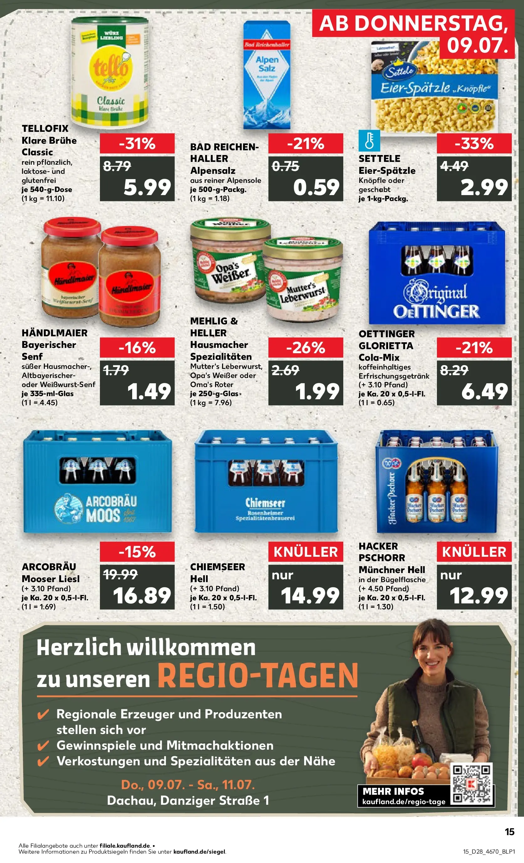 Prospekt Kaufland ab 09.07.2026 » Angebote Online zum Blättern | Seite: 15 | Produkte: Bad, Oettinger