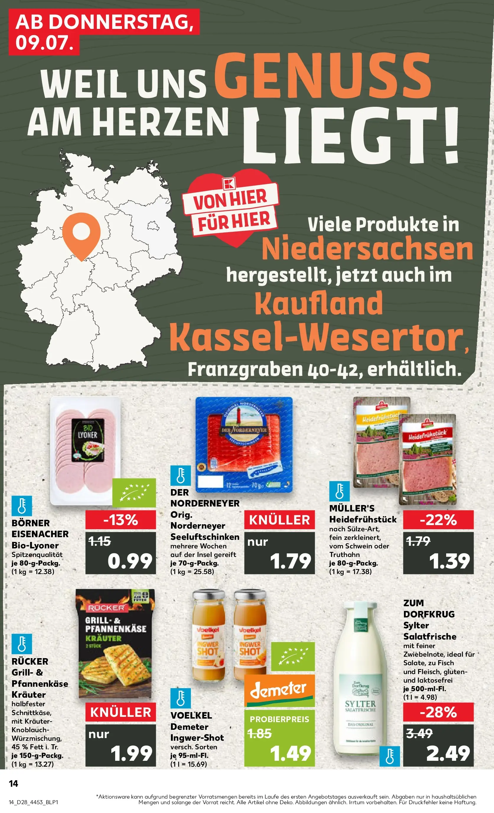 Prospekt Kaufland ab 09.07.2026 » Angebote Online zum Blättern | Seite: 14 | Produkte: Grill, Fisch, Knoblauch