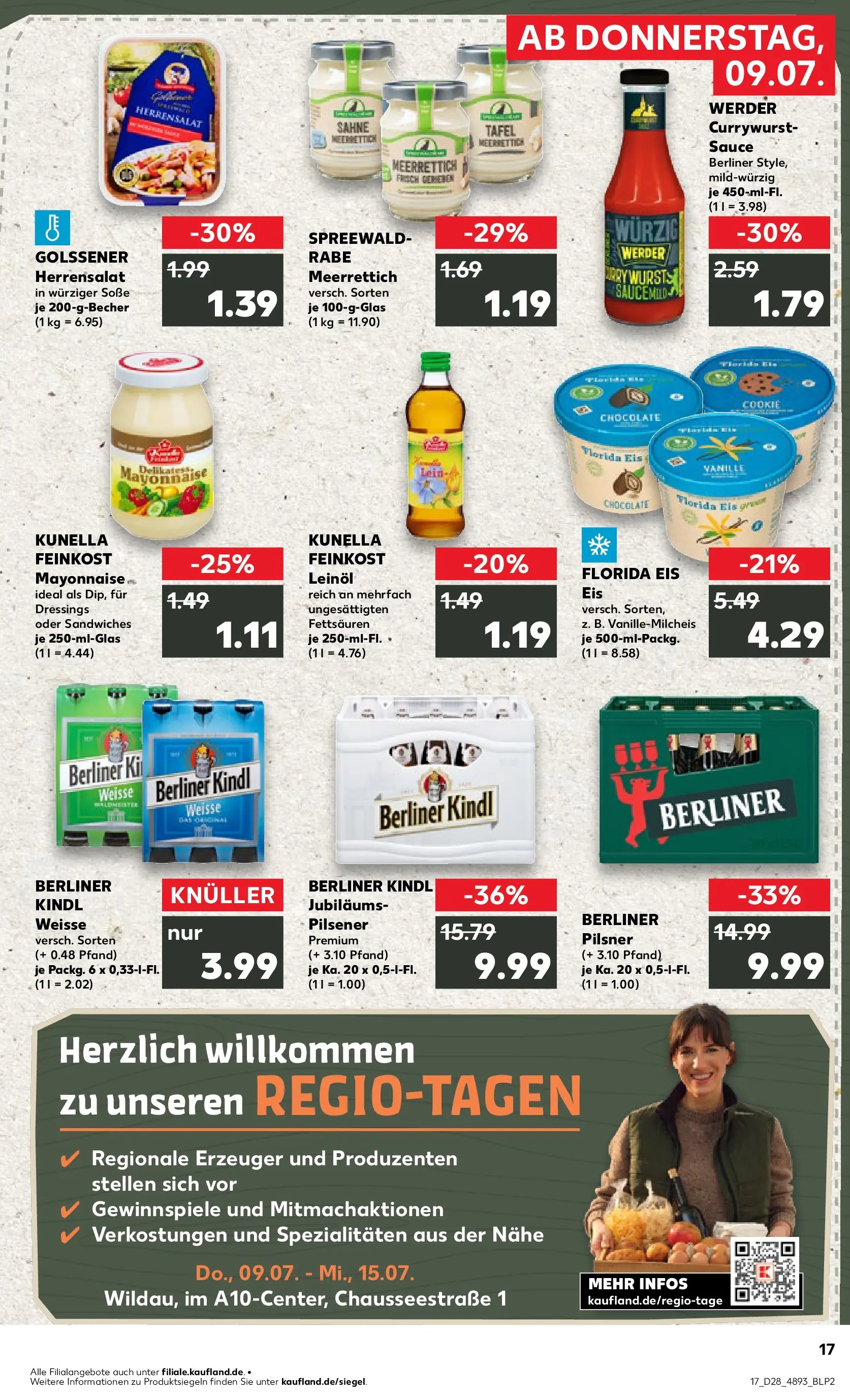 Prospekt Kaufland ab 05.07.2026 ยป Angebote und Werbung Online | Seite: 26 | Produkte: Berliner, Leinรถl, Soรe, Sahne Prospekt Kaufland ab 05.07.2026 ยป Angebote Online zum Blรคttern | Seite: 26 | Produkte: Berliner, Leinรถl, Soรe, Sahne