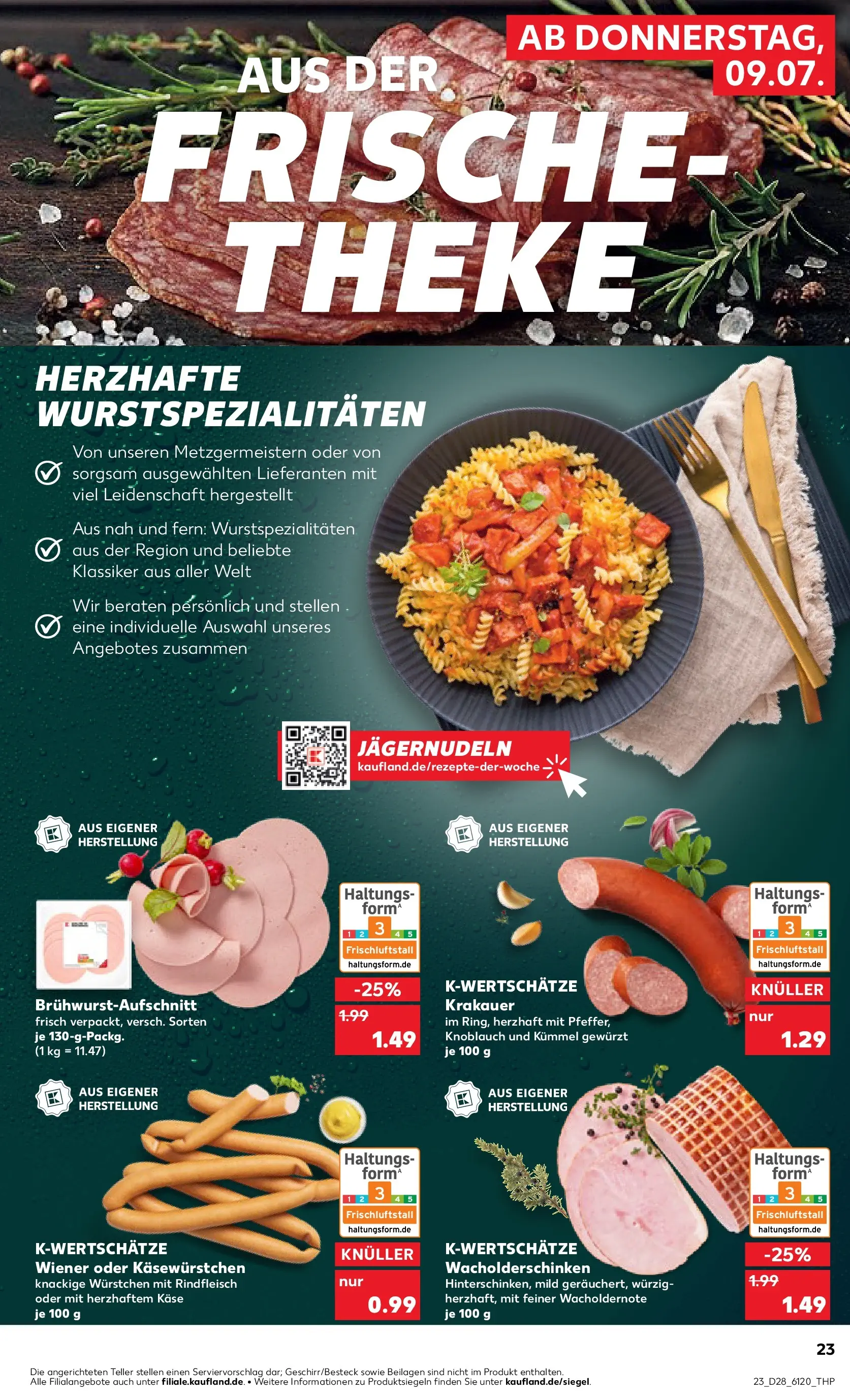 Prospekt Kaufland ab 06.07.2026 » Angebote Online zum Blättern | Seite: 32 | Produkte: Käse, Theke, Knoblauch, Rindfleisch