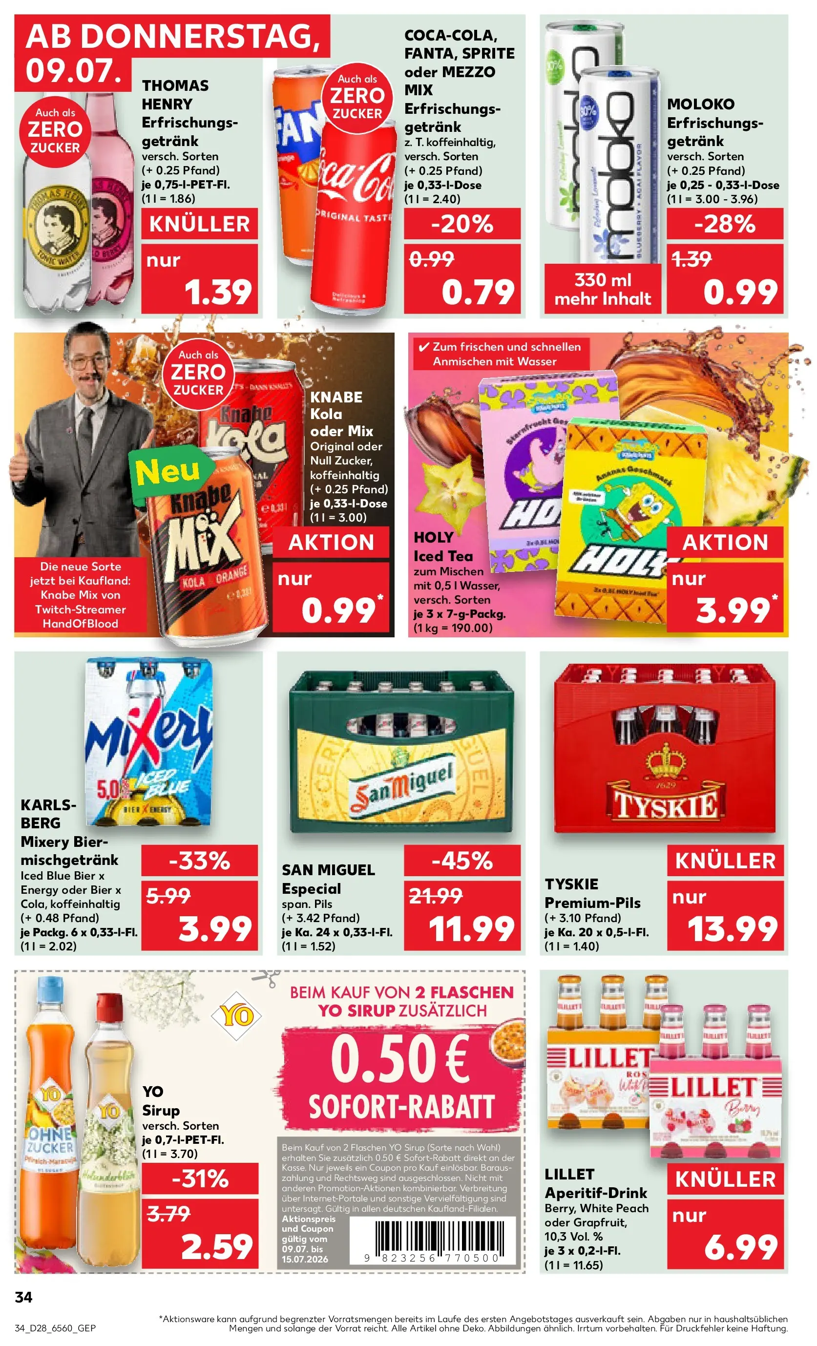 Prospekt Kaufland ab 06.07.2026 » Angebote Online zum Blättern | Seite: 43 | Produkte: Mixer, Energy, Pils, Sirup