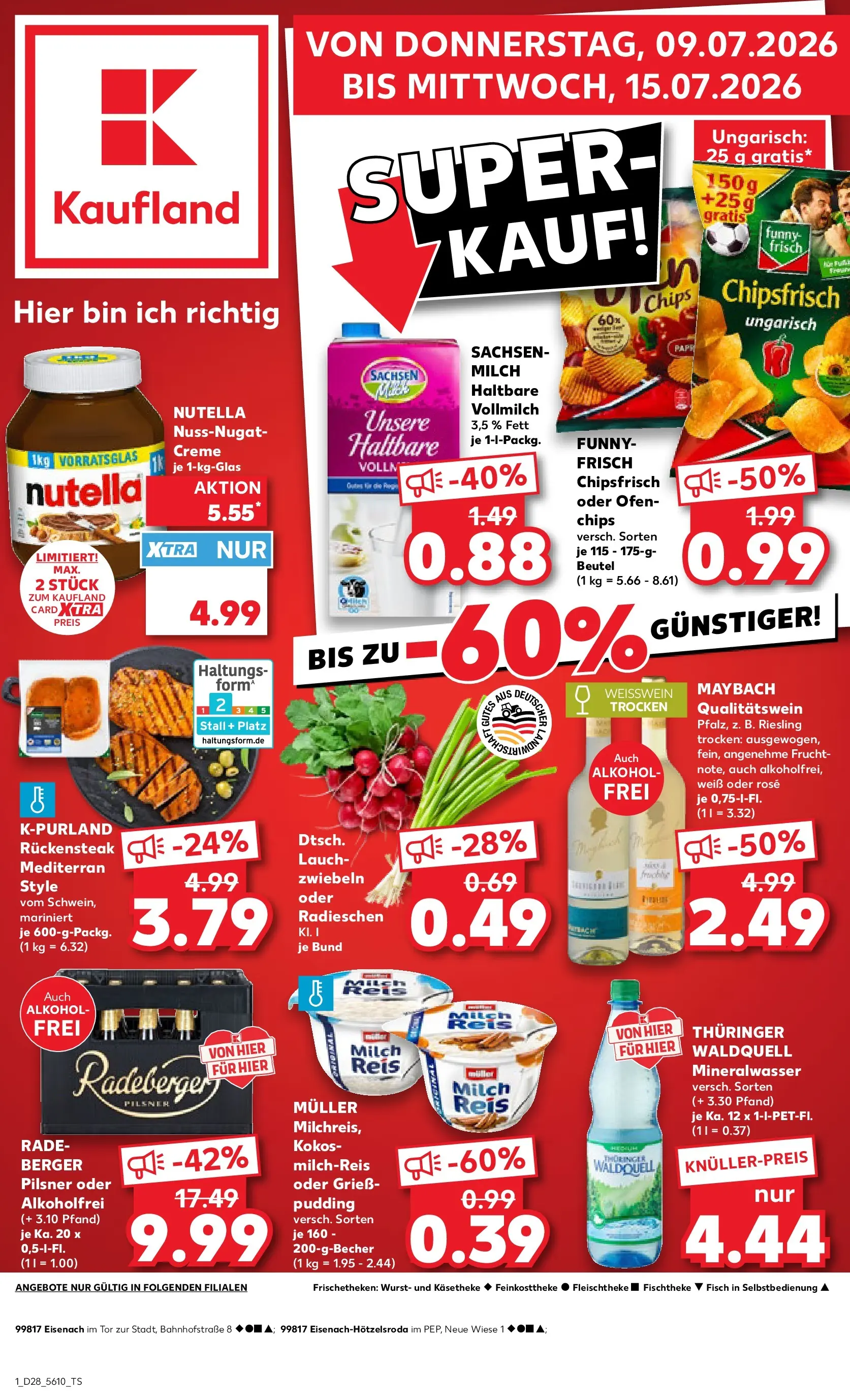 Prospekt Kaufland ab 05.07.2026 » Angebote Online zum Blättern | Seite: 10 | Produkte: Ofen, Pudding, Nutella, Reis