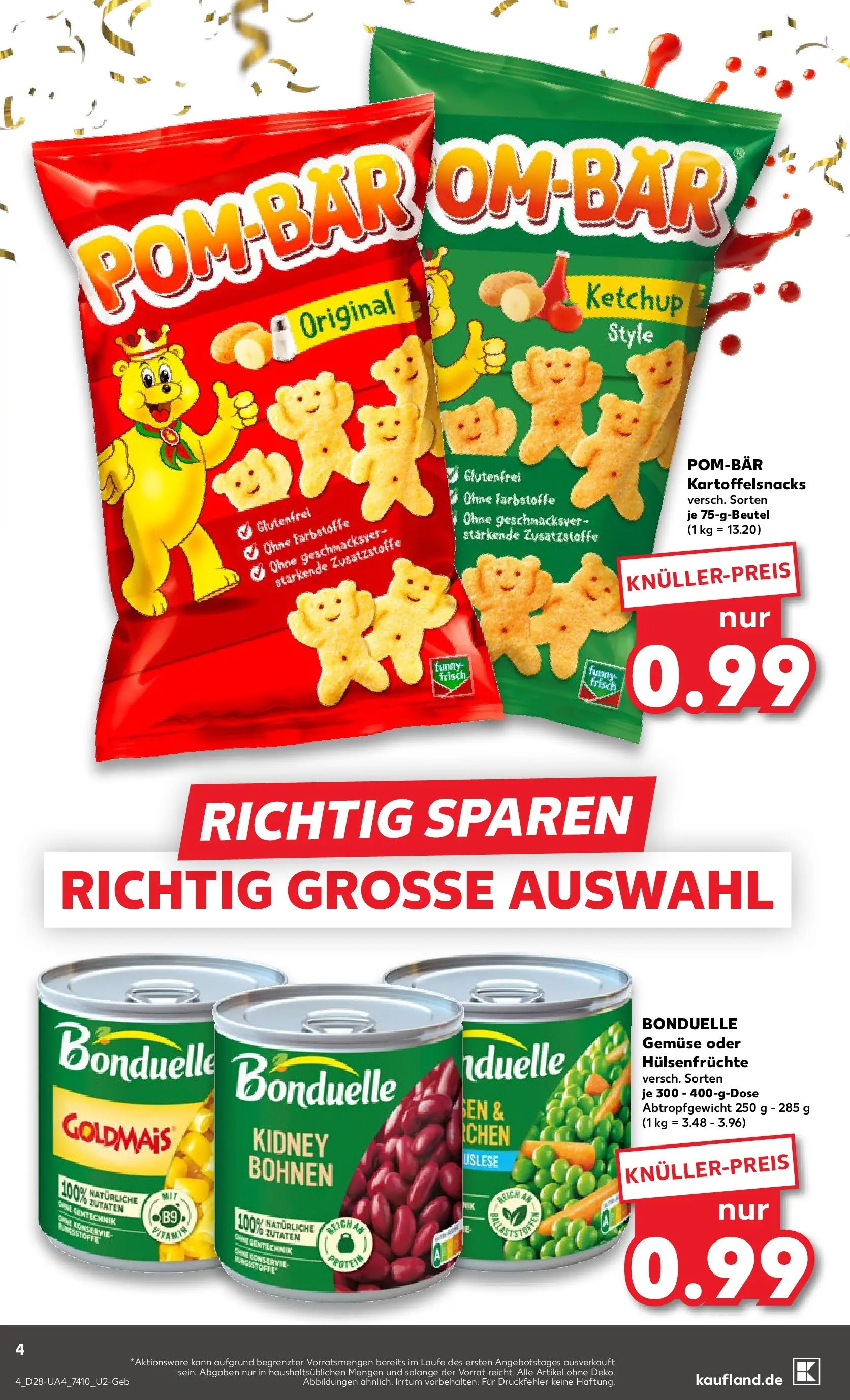 Prospekt Kaufland ab 09.07.2026 » Angebote Online zum Blättern | Seite: 4 | Produkte: Funny frisch, Gemüse, Ketchup