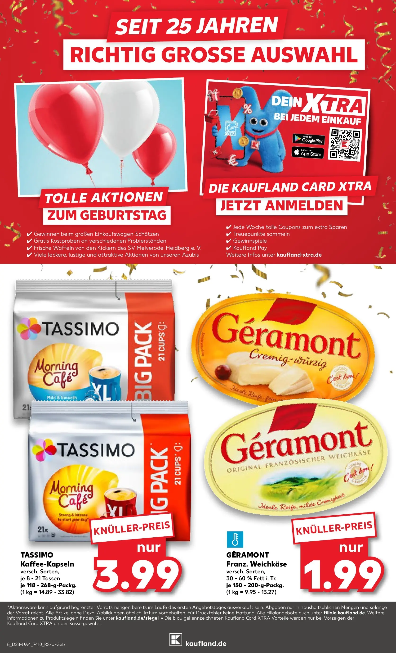 Prospekt Kaufland ab 09.07.2026 » Angebote Online zum Blättern | Seite: 8 | Produkte: Geramont, Waffeln, Tassimo