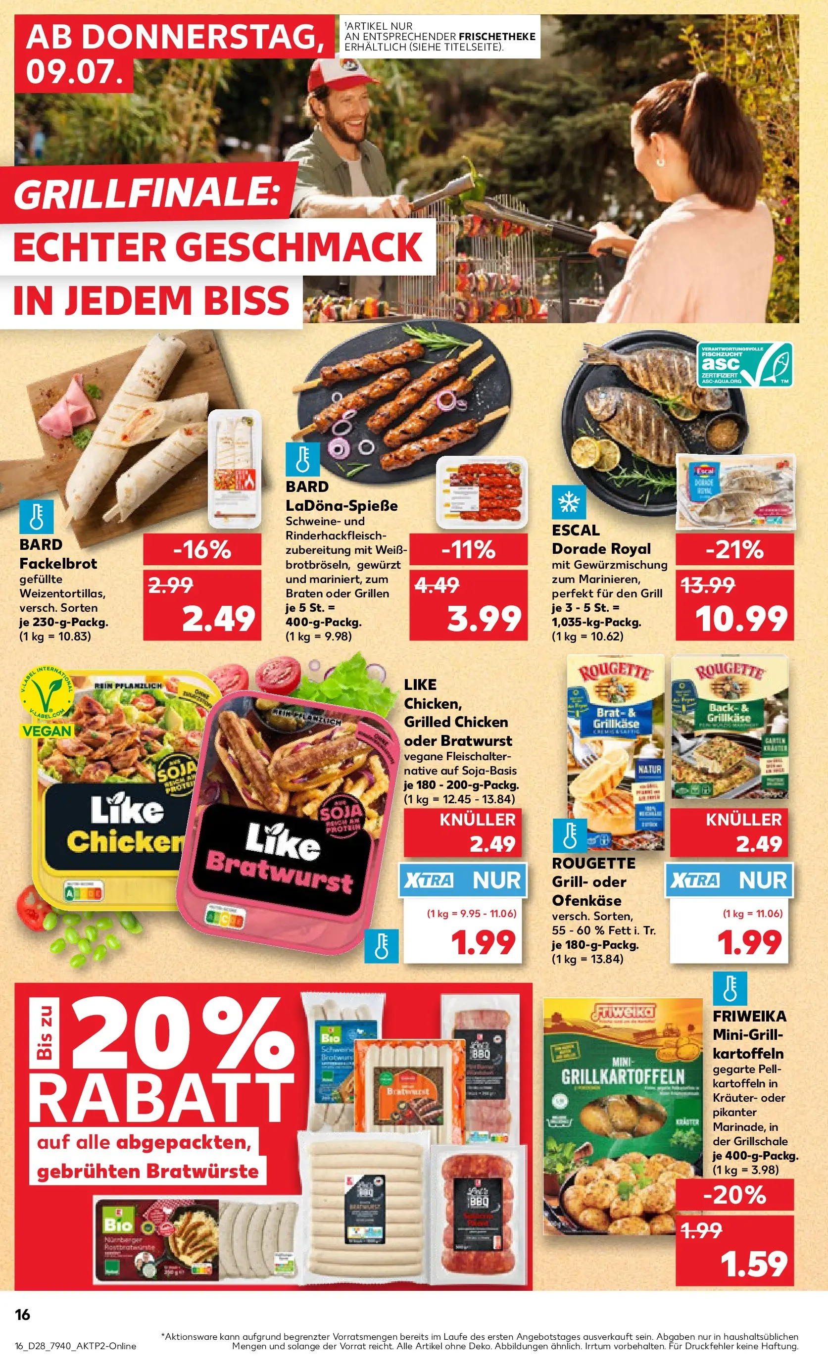 Prospekt Kaufland ab 06.07.2026 » Angebote Online zum Blättern | Seite: 25 | Produkte: Dorade, Grill, Bratwurst, Kartoffeln
