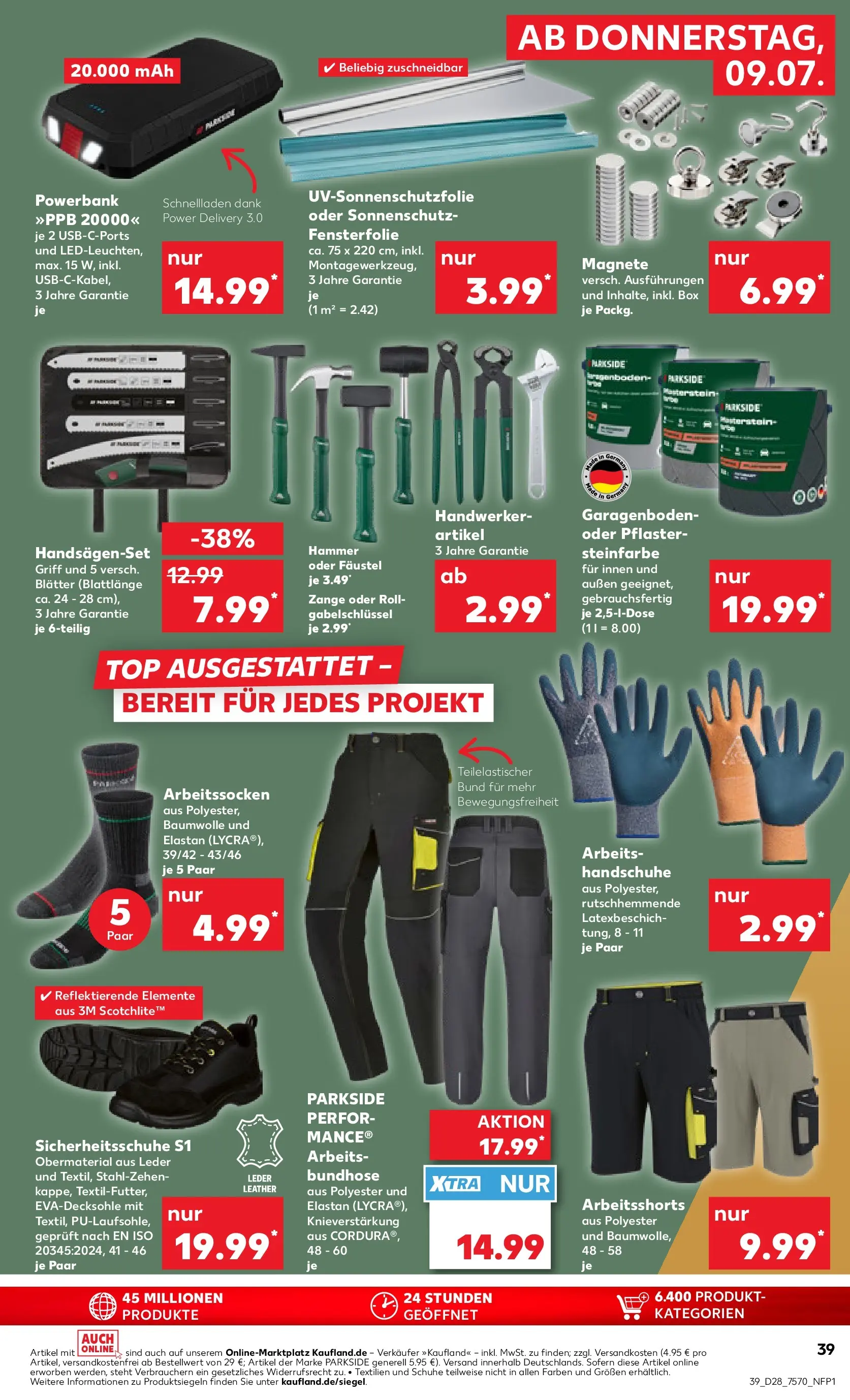 Prospekt Kaufland ab 06.07.2026 » Angebote Online zum Blättern | Seite: 48 | Produkte: Top, Box, Handschuhe, Powerbank