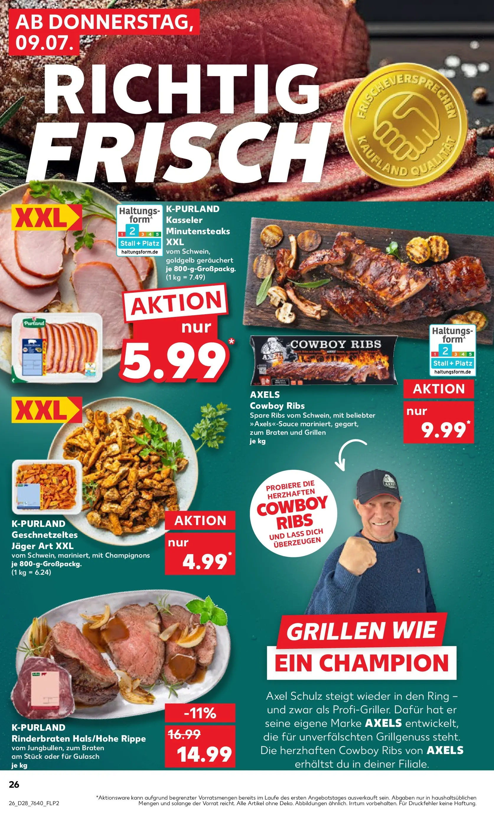 Prospekt Kaufland ab 05.07.2026 » Angebote Online zum Blättern | Seite: 35 | Produkte: Rinderbraten, Spare ribs, Champignons, Gulasch