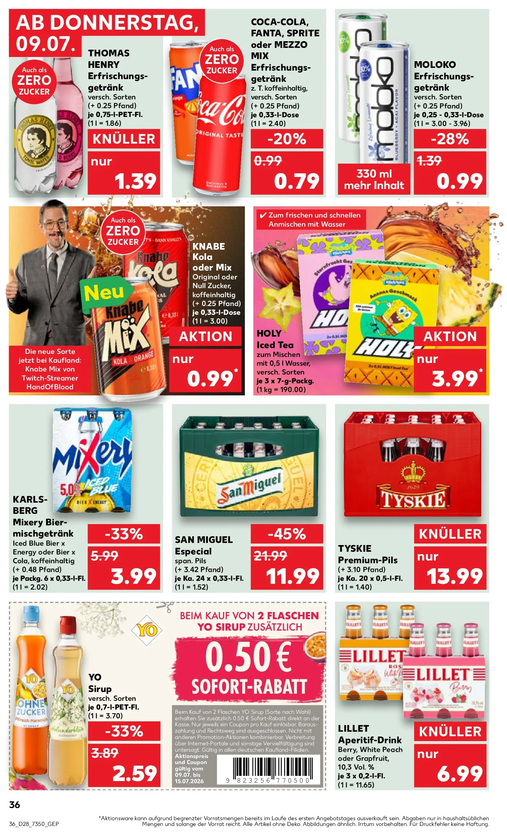 Prospekt Kaufland ab 06.07.2026 ยป Angebote und Werbung Online | Seite: 45 | Produkte: Tyskie, Sprite, Sirup, Lillet Prospekt Kaufland ab 06.07.2026 ยป Angebote Online zum Blรคttern | Seite: 45 | Produkte: Tyskie, Sprite, Sirup, Lillet