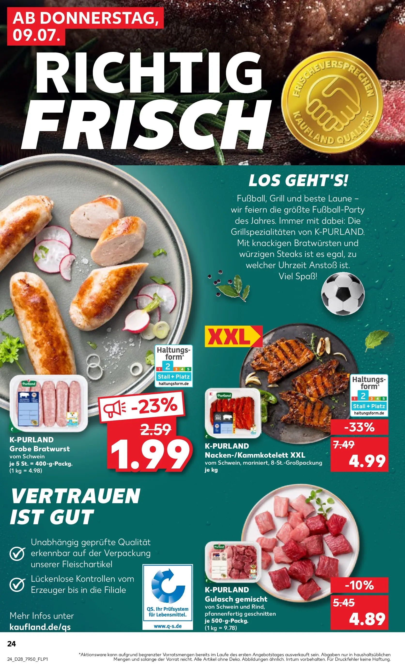Prospekt Kaufland ab 06.07.2026 » Angebote Online zum Blättern | Seite: 33 | Produkte: Grill, Bratwurst, Gulasch