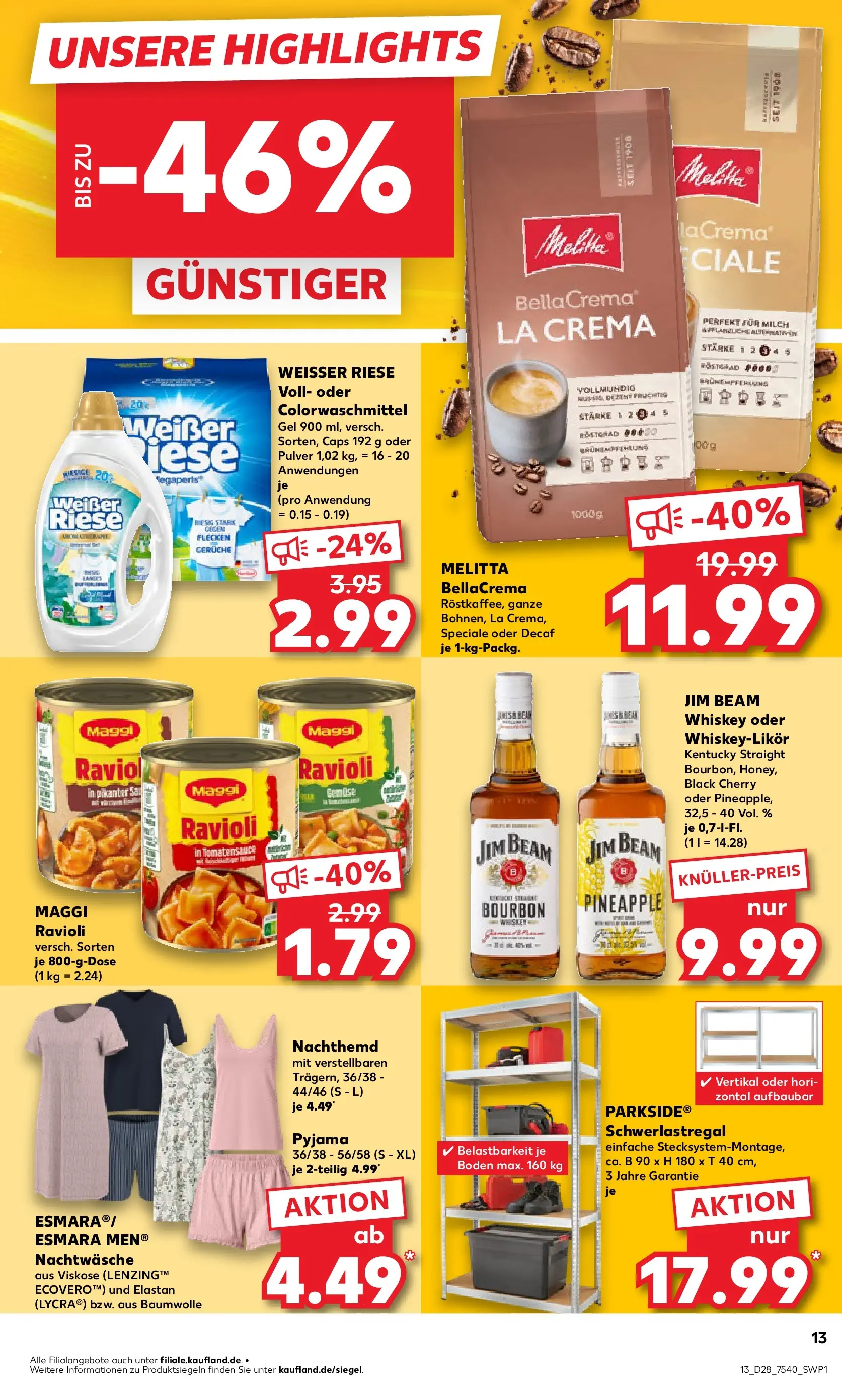 Prospekt Kaufland ab 06.07.2026 ยป Angebote und Werbung Online | Seite: 22 | Produkte: Jim beam, Milch, Schwerlastregal, Bourbon Prospekt Kaufland ab 06.07.2026 ยป Angebote Online zum Blรคttern | Seite: 22 | Produkte: Jim beam, Milch, Schwerlastregal, Bourbon