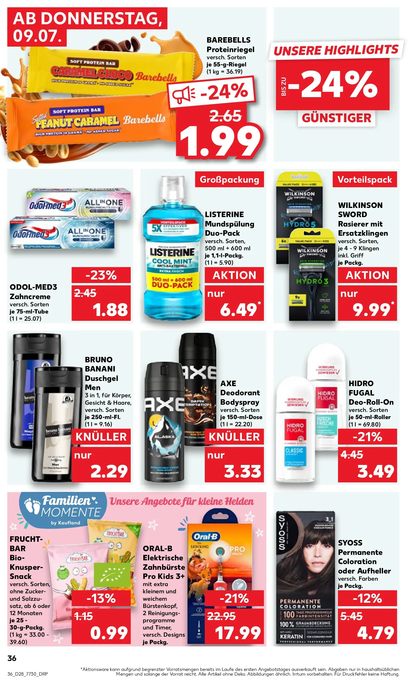 Prospekt Kaufland ab 06.07.2026 » Angebote Online zum Blättern | Seite: 45 | Produkte: Aufheller, Duschgel, Zucker, Listerine