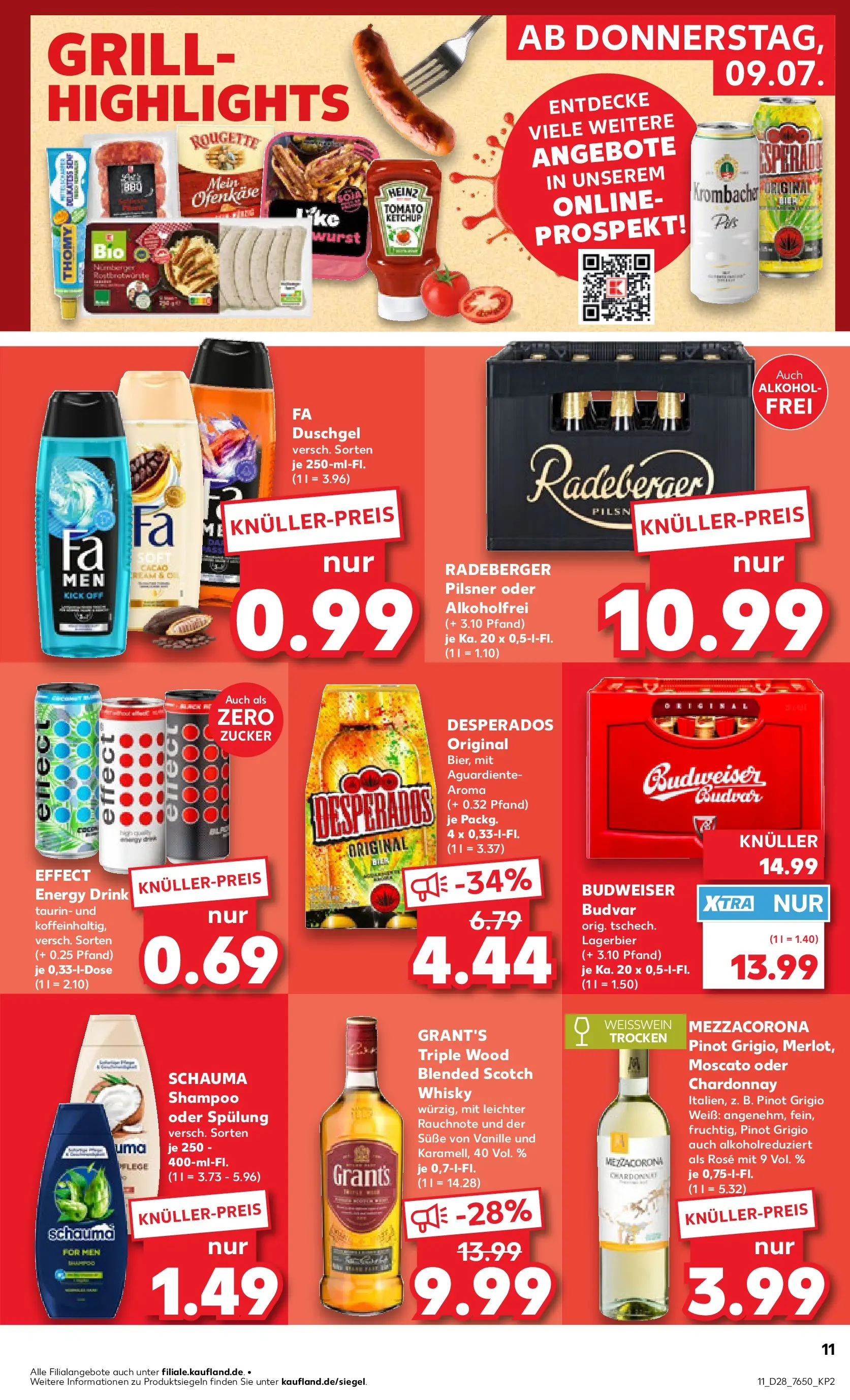 Prospekt Kaufland ab 05.07.2026 » Angebote Online zum Blättern | Seite: 20 | Produkte: Grill, Weißwein, Zucker, Wurst