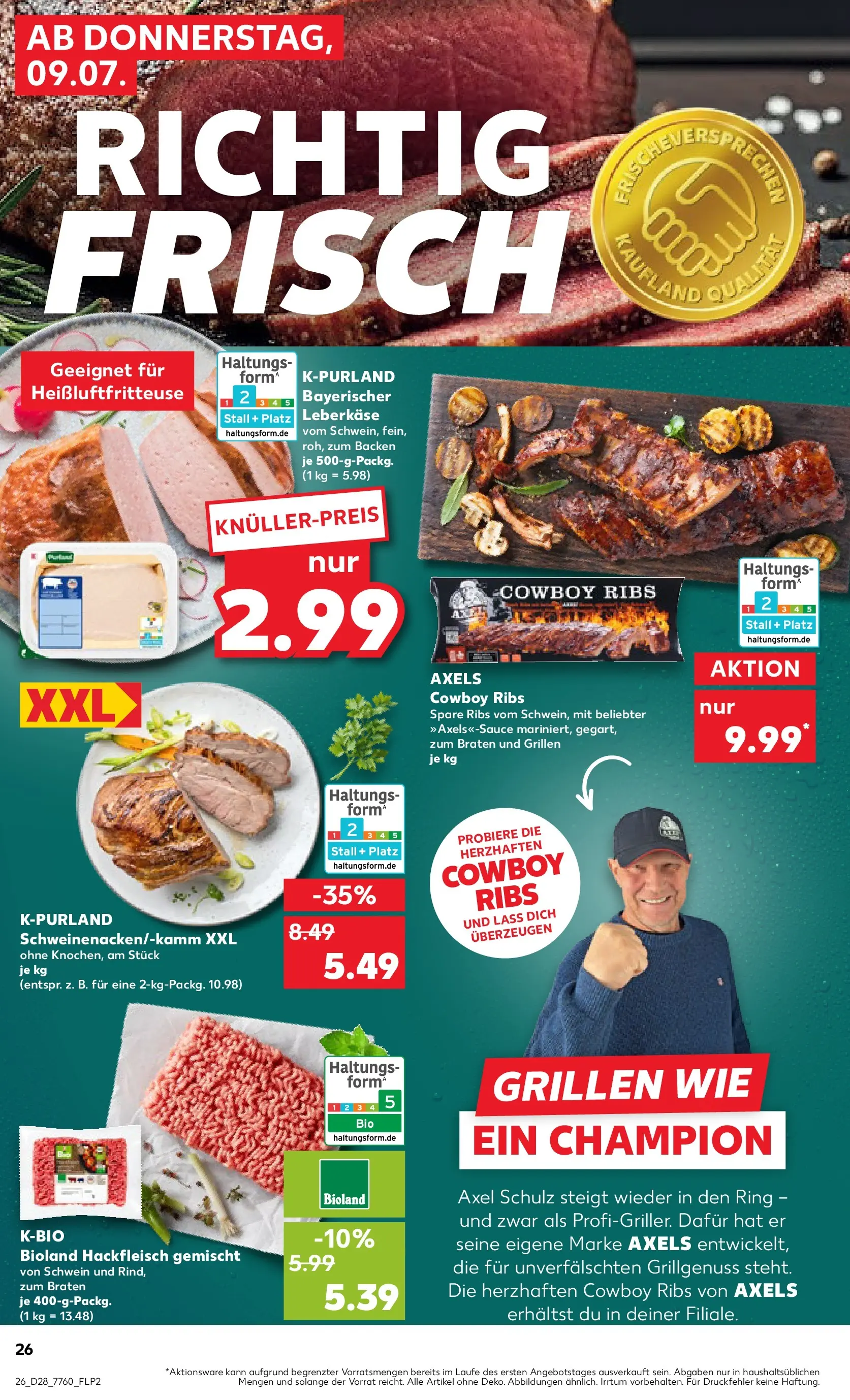 Prospekt Kaufland ab 06.07.2026 » Angebote Online zum Blättern | Seite: 35 | Produkte: Spare ribs, Heißluftfritteuse, Hackfleisch, Leberkase