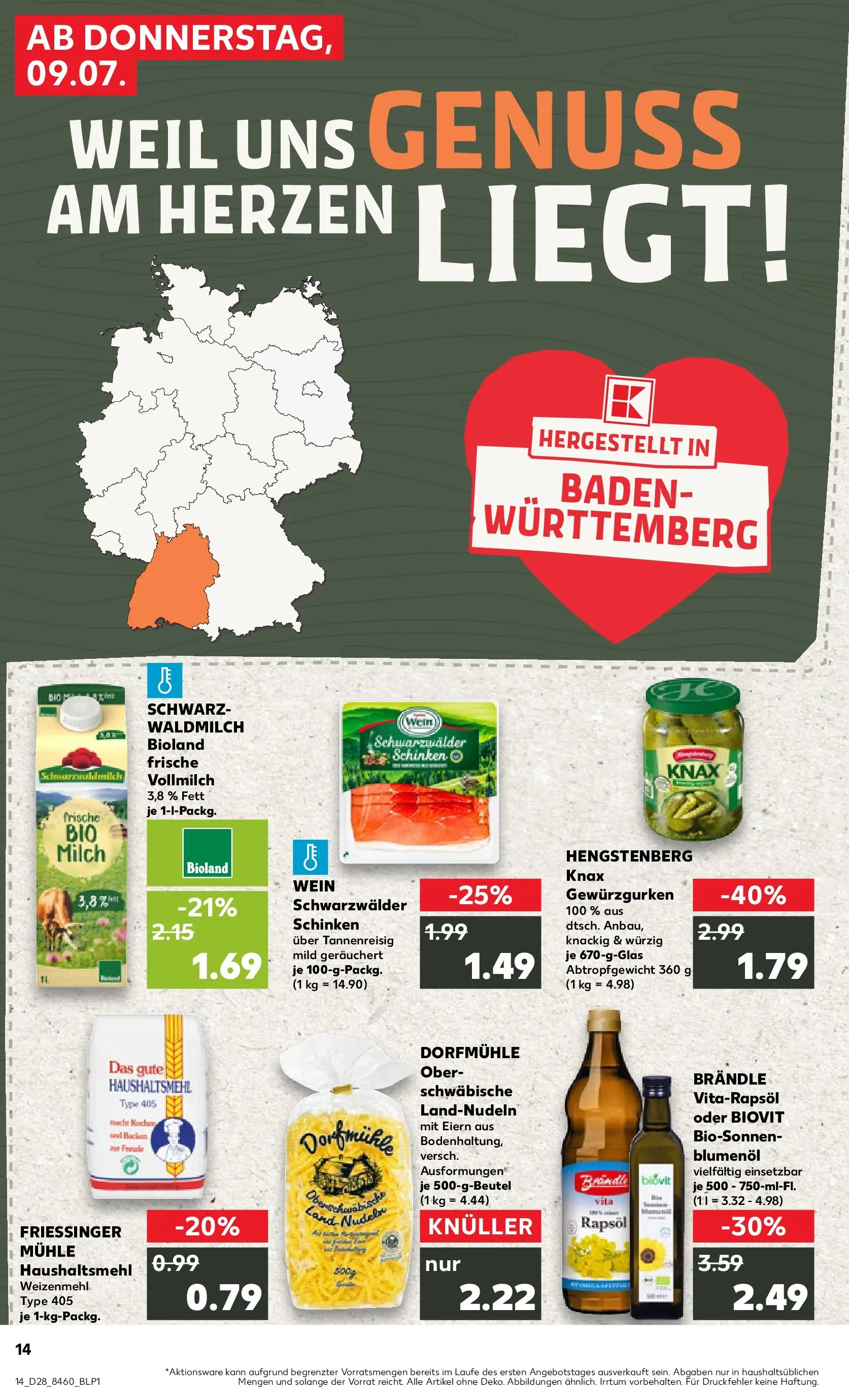 Prospekt Kaufland ab 05.07.2026 » Angebote Online zum Blättern | Seite: 19 | Produkte: Mühle, Milch, Rapsöl, Wein
